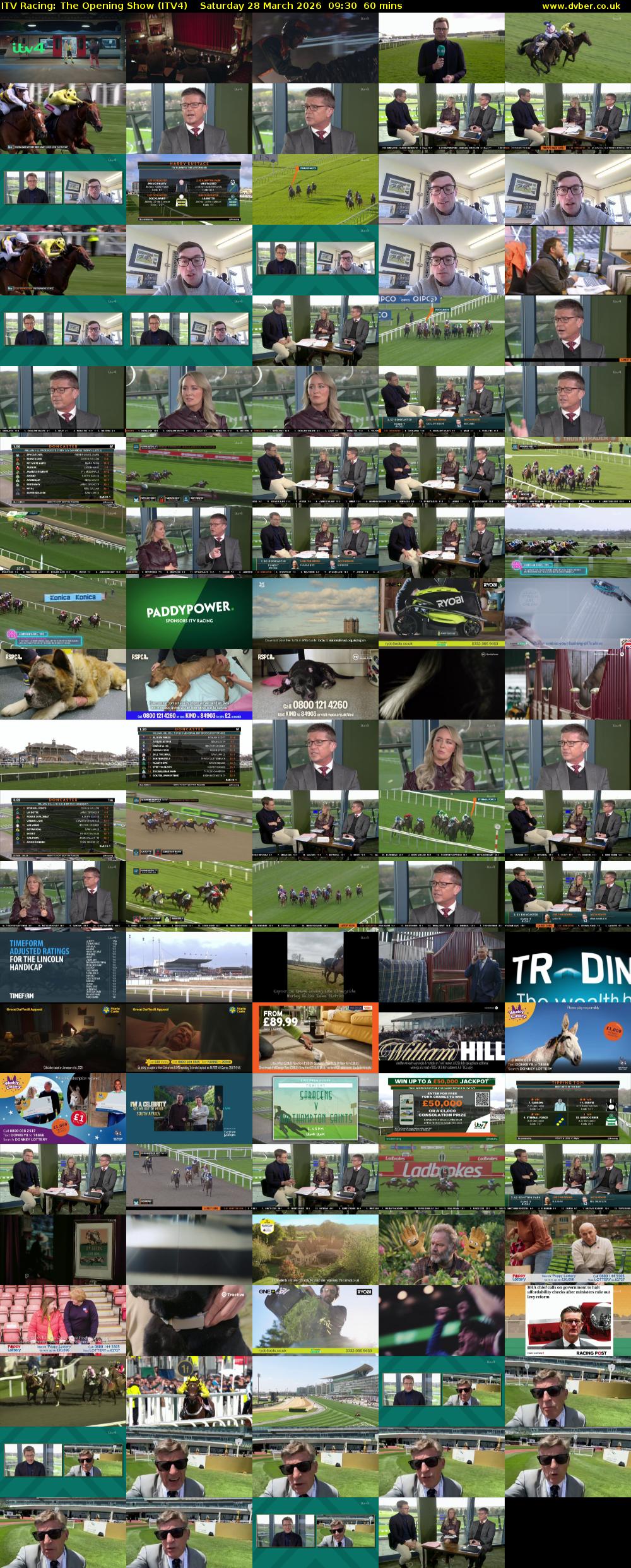 ITV Racing: The Opening Show (ITV4) Saturday 28 March 2026 09:30 - 10:30