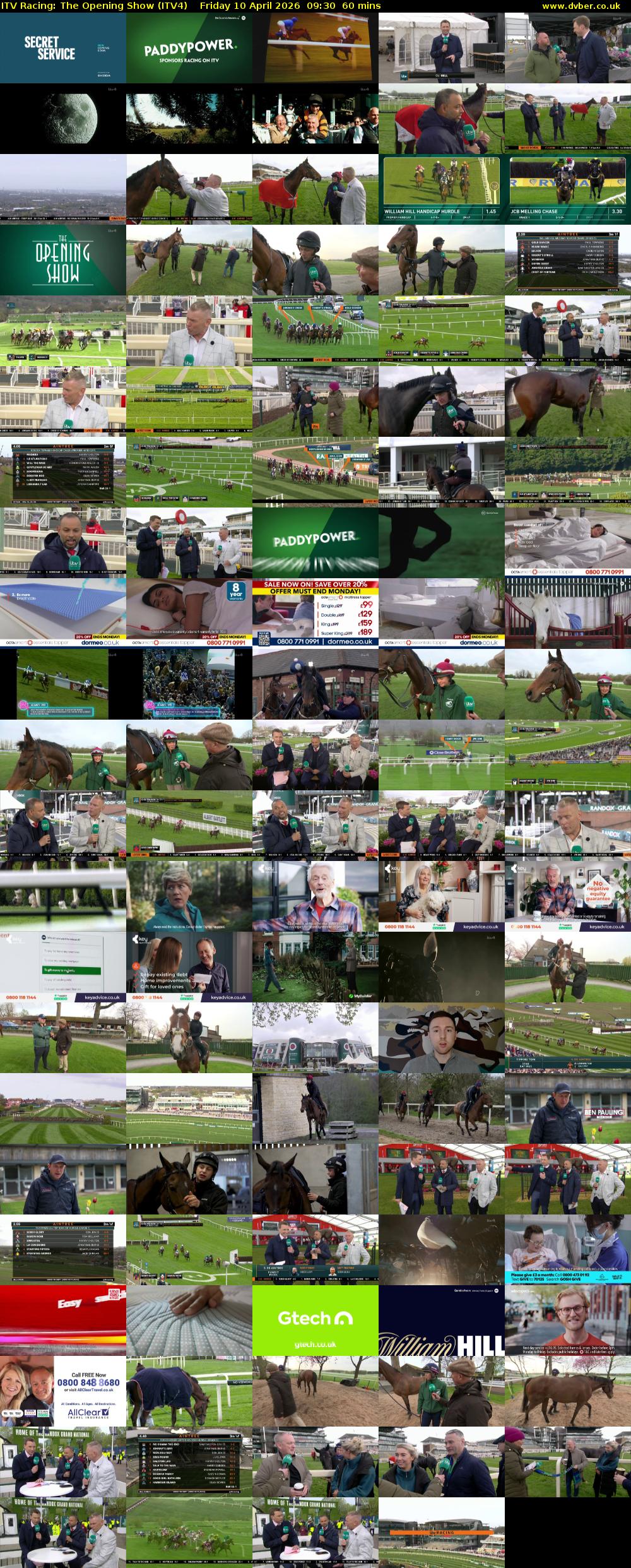 ITV Racing: The Opening Show (ITV4) Friday 10 April 2026 09:30 - 10:30