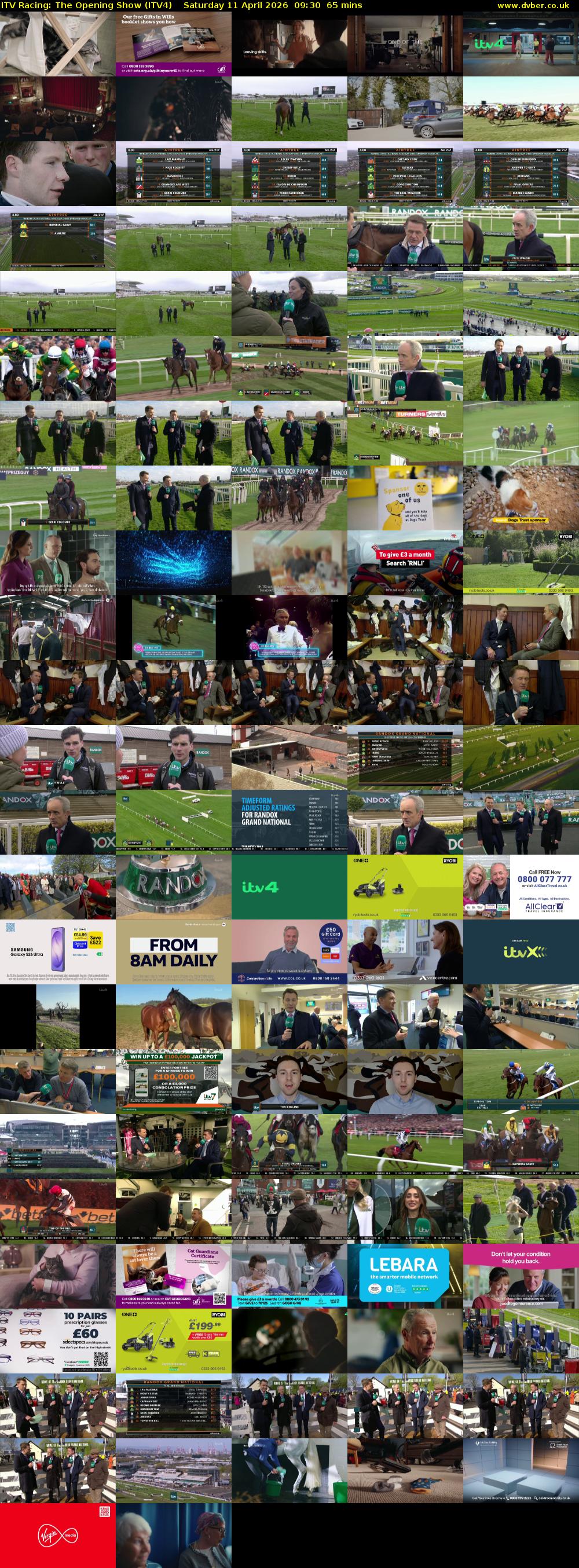 ITV Racing: The Opening Show (ITV4) Saturday 11 April 2026 09:30 - 10:35