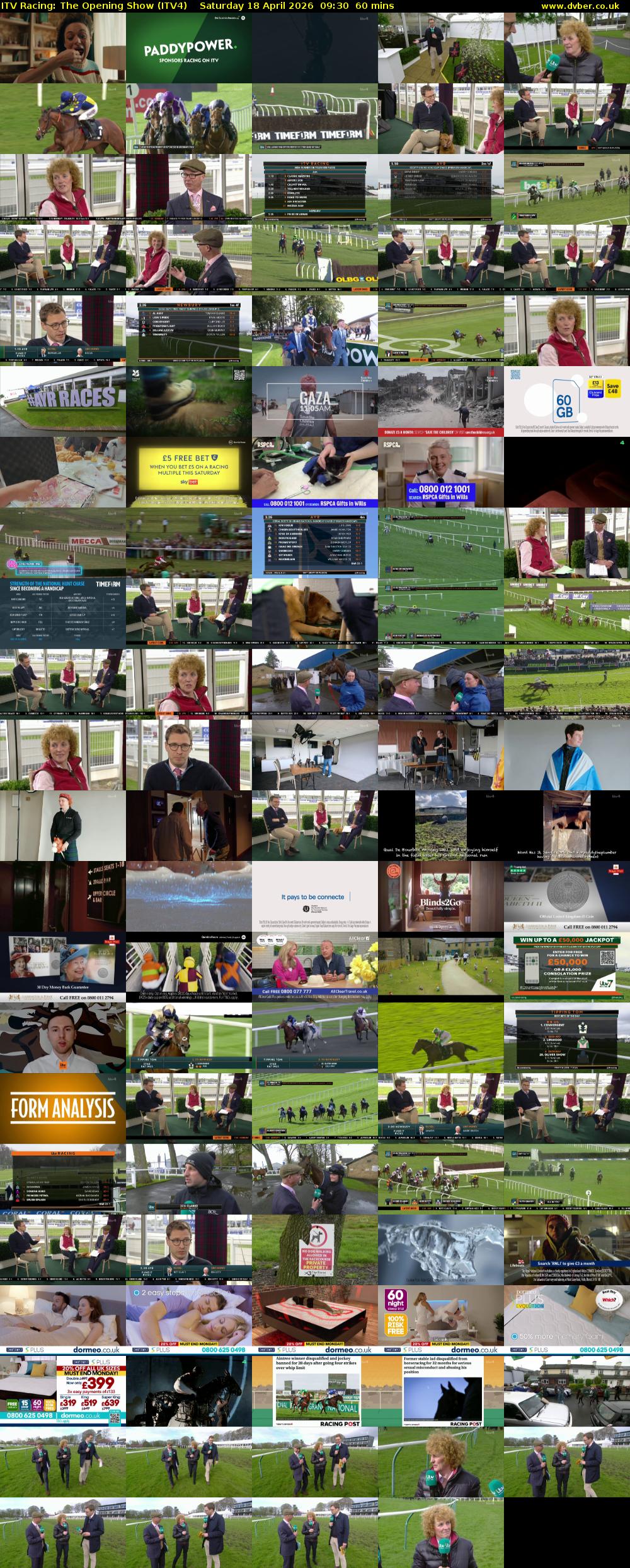 ITV Racing: The Opening Show (ITV4) Saturday 18 April 2026 09:30 - 10:30