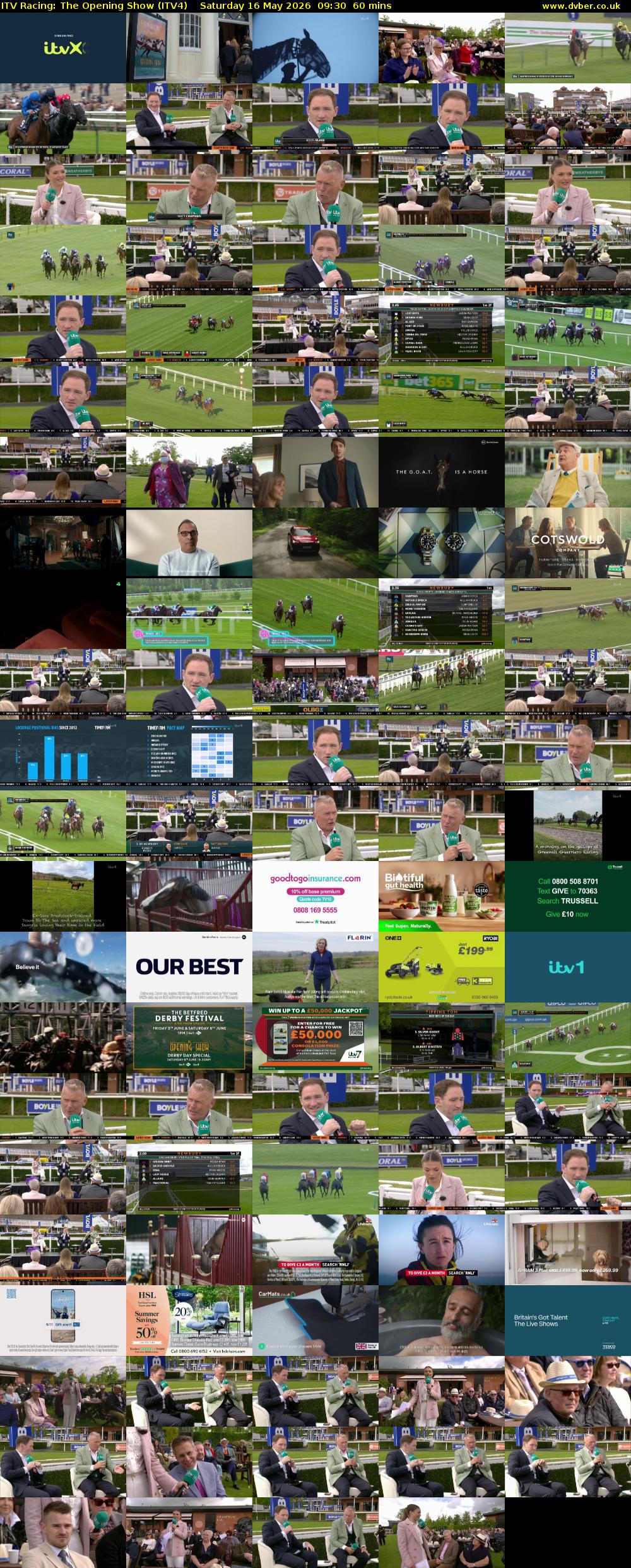 ITV Racing: The Opening Show (ITV4) Saturday 16 May 2026 09:30 - 10:30