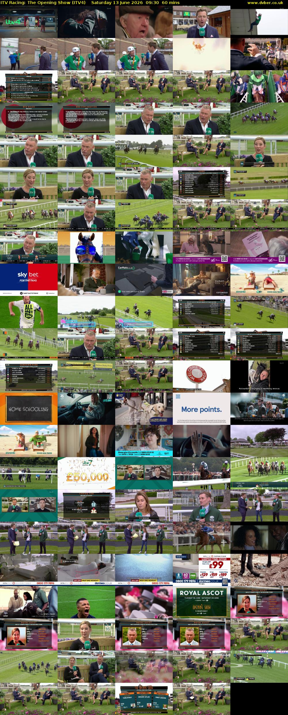 ITV Racing: The Opening Show (ITV4) Saturday 13 June 2026 09:30 - 10:30
