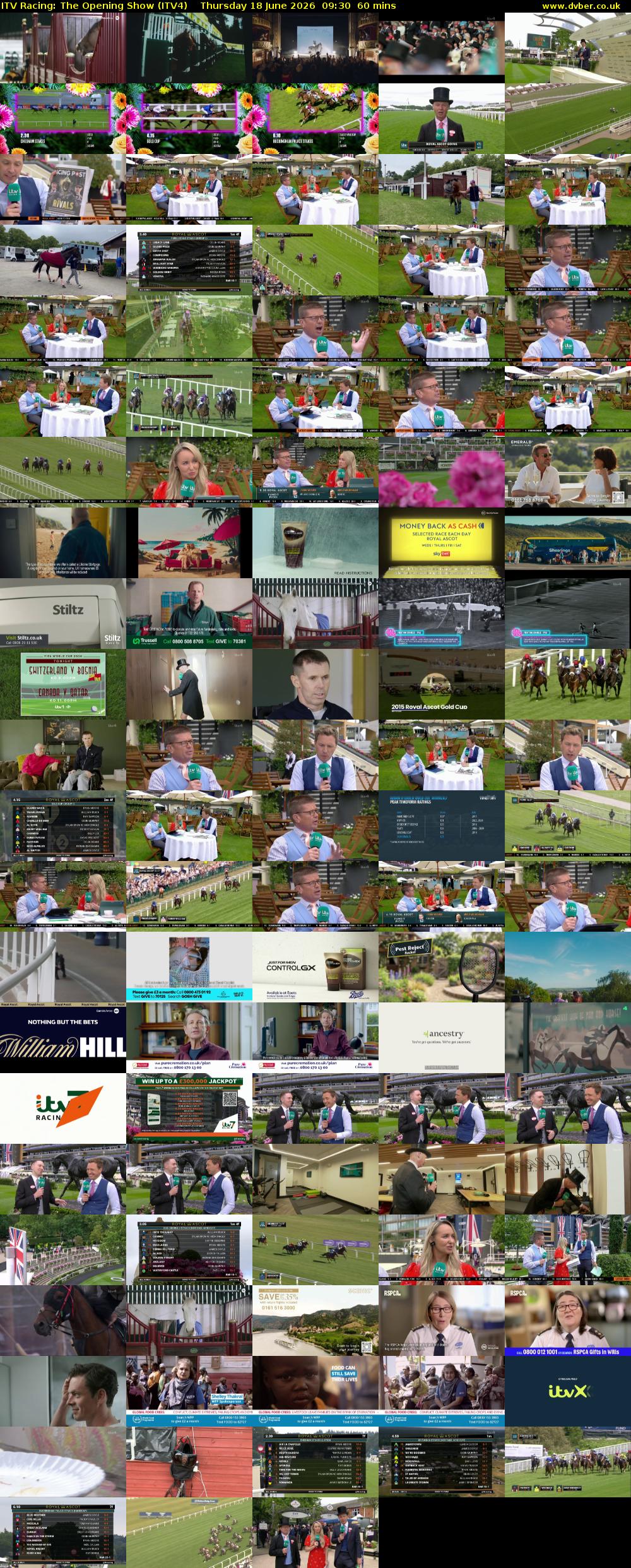 ITV Racing: The Opening Show (ITV4) Thursday 18 June 2026 09:30 - 10:30