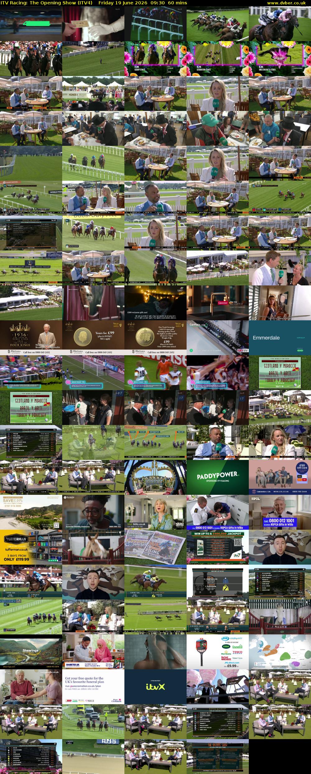 ITV Racing: The Opening Show (ITV4) Friday 19 June 2026 09:30 - 10:30