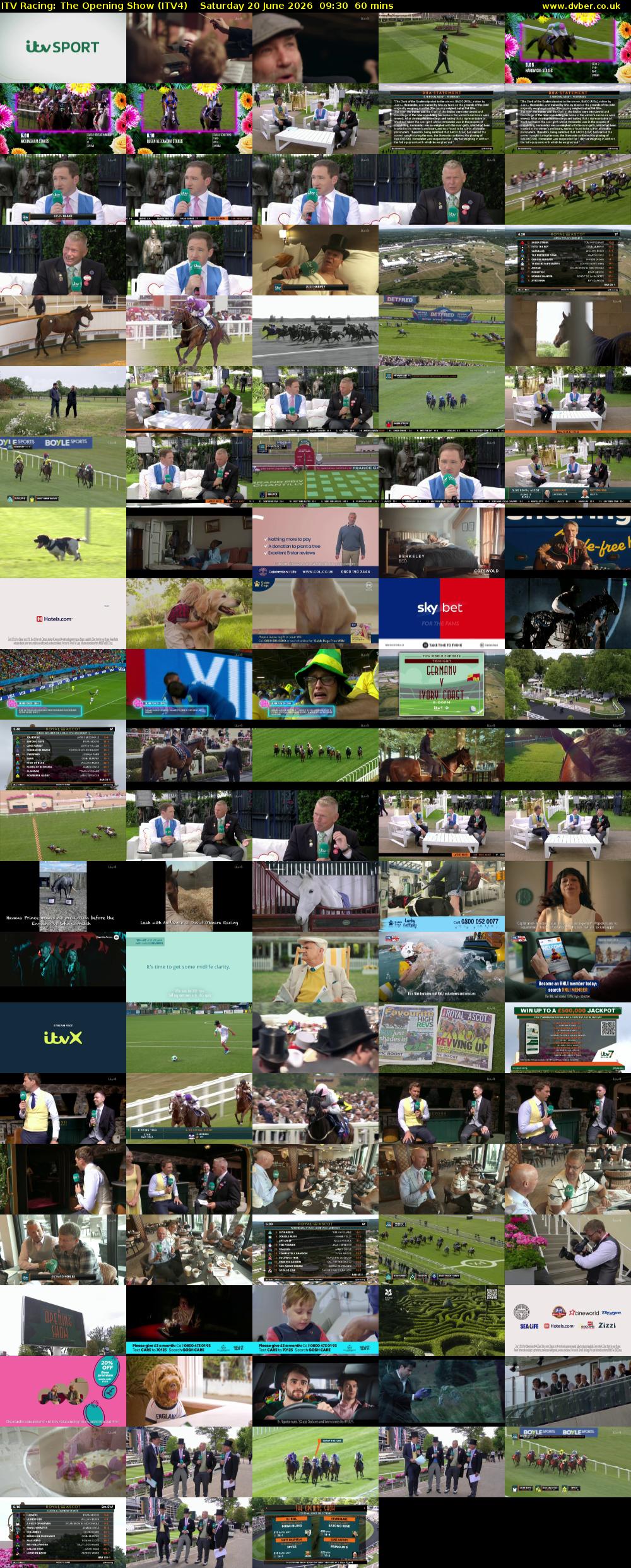 ITV Racing: The Opening Show (ITV4) Saturday 20 June 2026 09:30 - 10:30