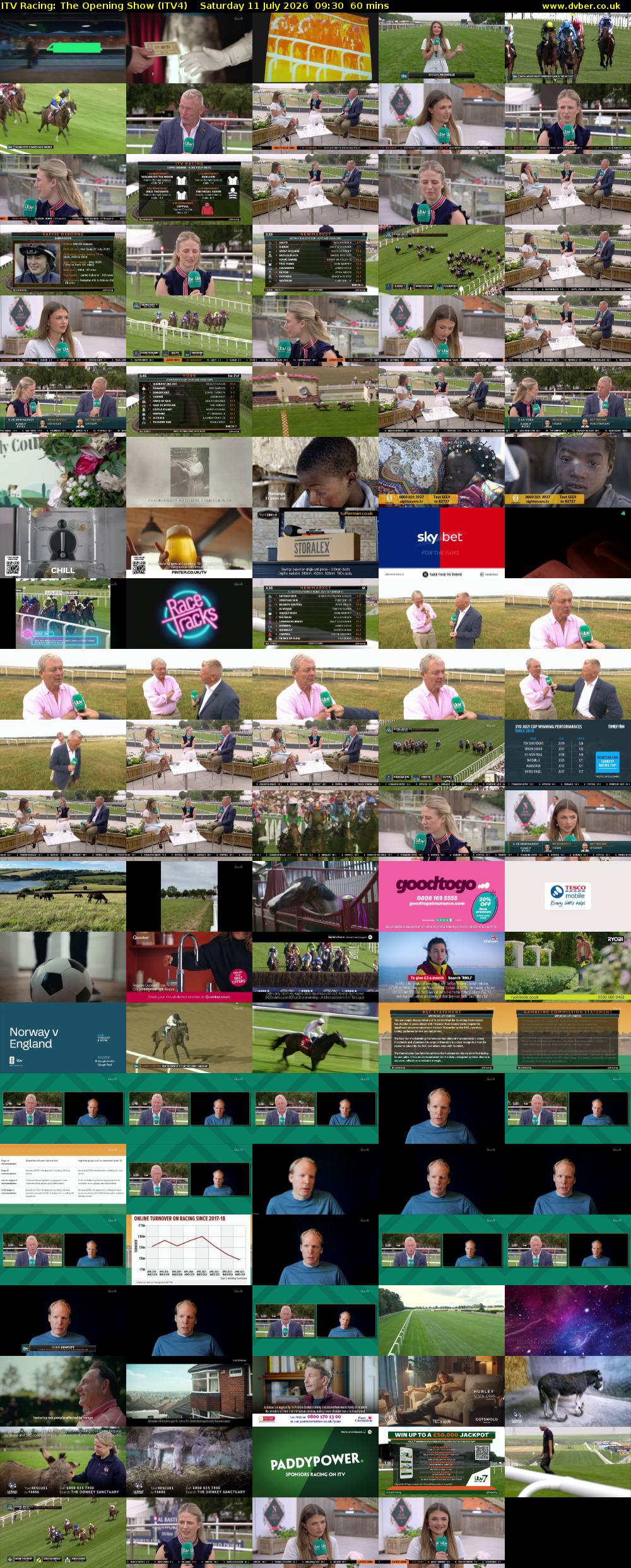 ITV Racing: The Opening Show (ITV4) Saturday 11 July 2026 09:30 - 10:30