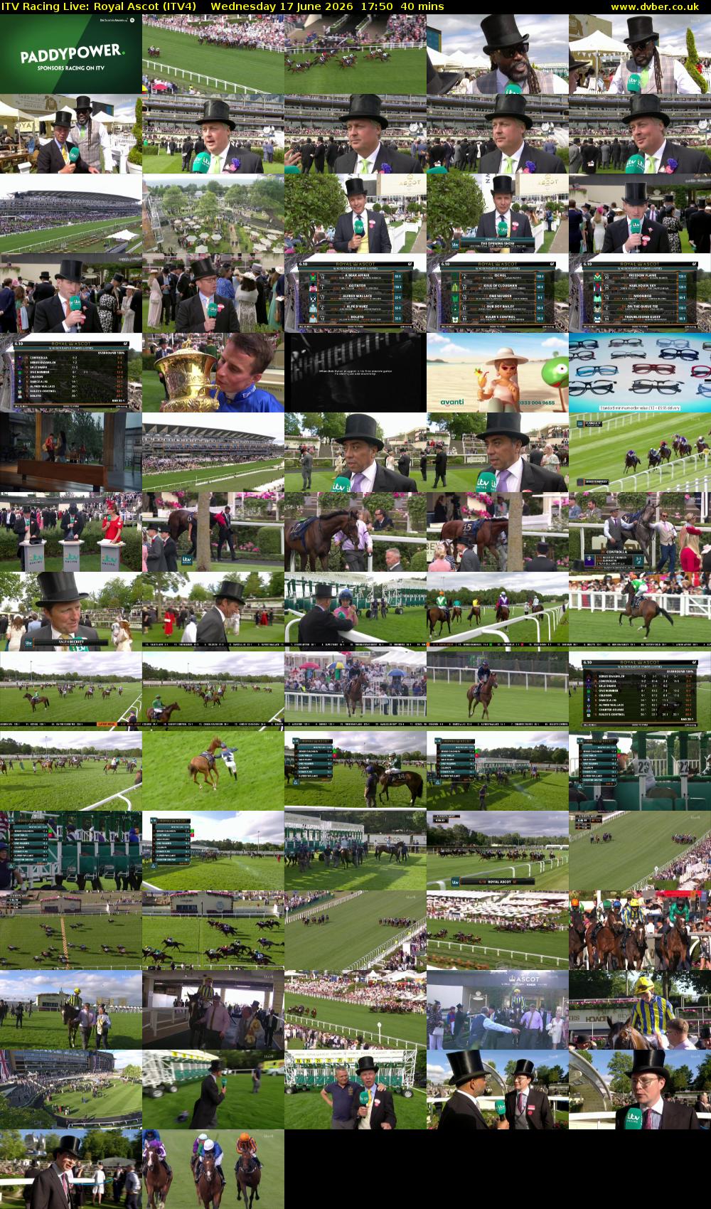 ITV Racing Live: Royal Ascot (ITV4) Wednesday 17 June 2026 17:50 - 18:30