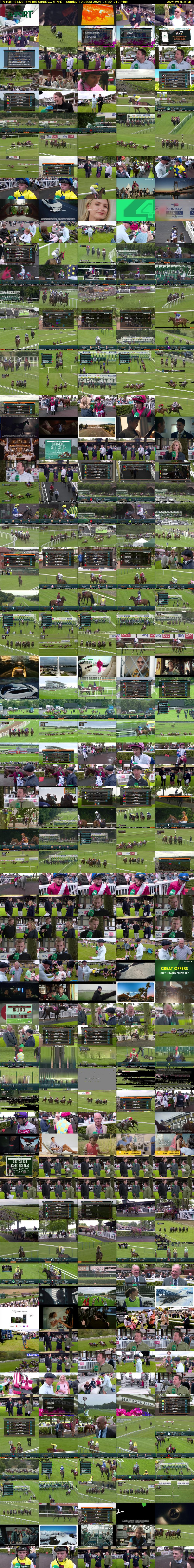 ITV Racing Live: Sky Bet Sunday... (ITV4) Sunday 4 August 2024 15:30 - 19:00