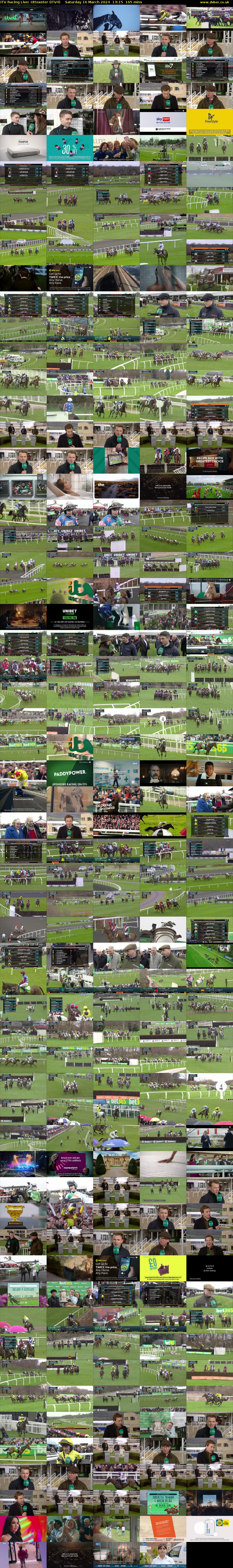 ITV Racing Live: Uttoxeter (ITV4) Saturday 16 March 2024 13:15 - 16:00