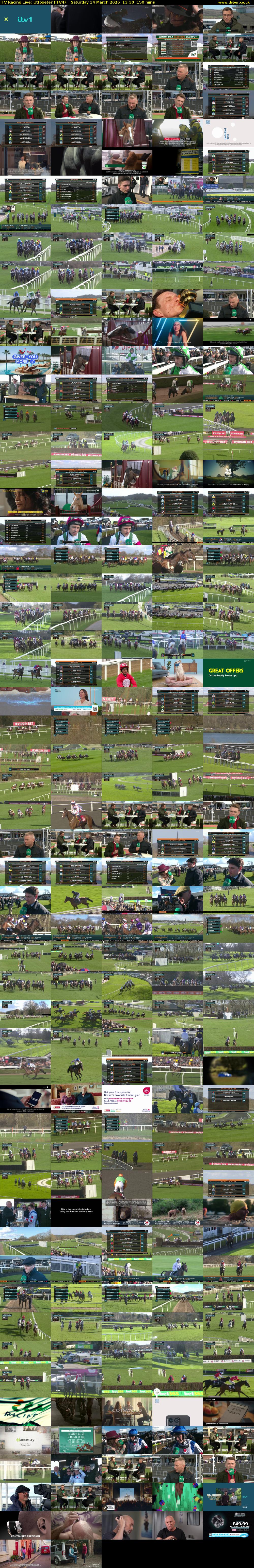 ITV Racing Live: Uttoxeter (ITV4) Saturday 14 March 2026 13:30 - 16:00