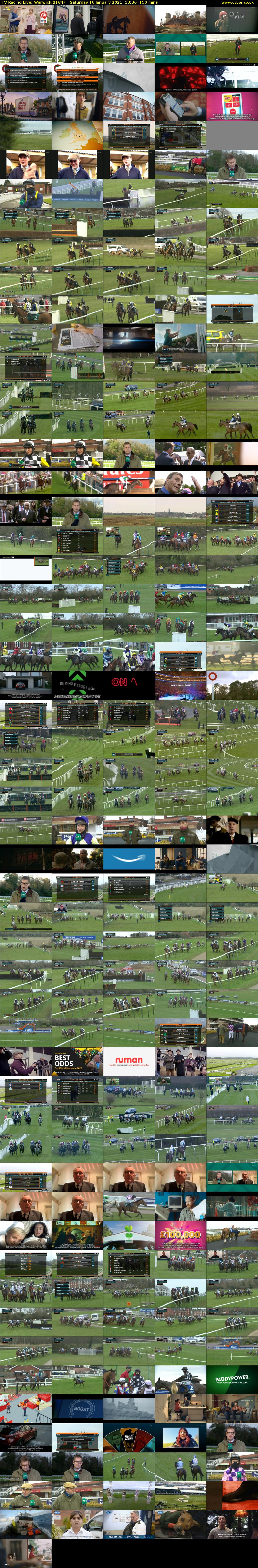 ITV Racing Live: Warwick (ITV4) Saturday 16 January 2021 13:30 - 16:00