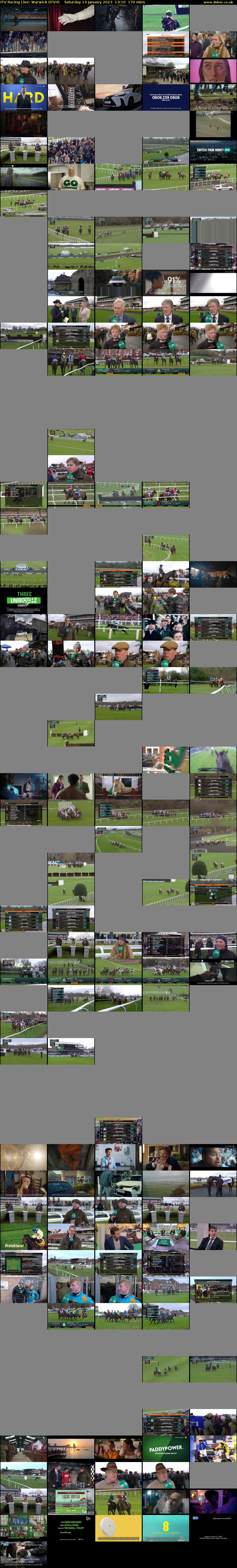 ITV Racing Live: Warwick (ITV4) Saturday 14 January 2023 13:10 - 16:00