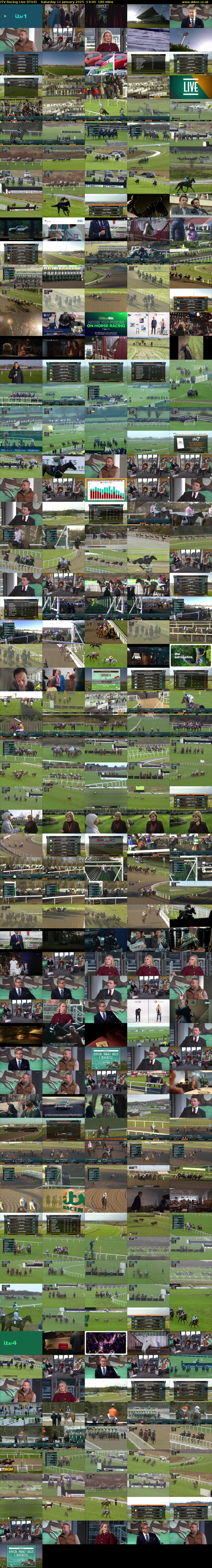 ITV Racing Live (ITV4) Saturday 11 January 2025 13:00 - 16:00