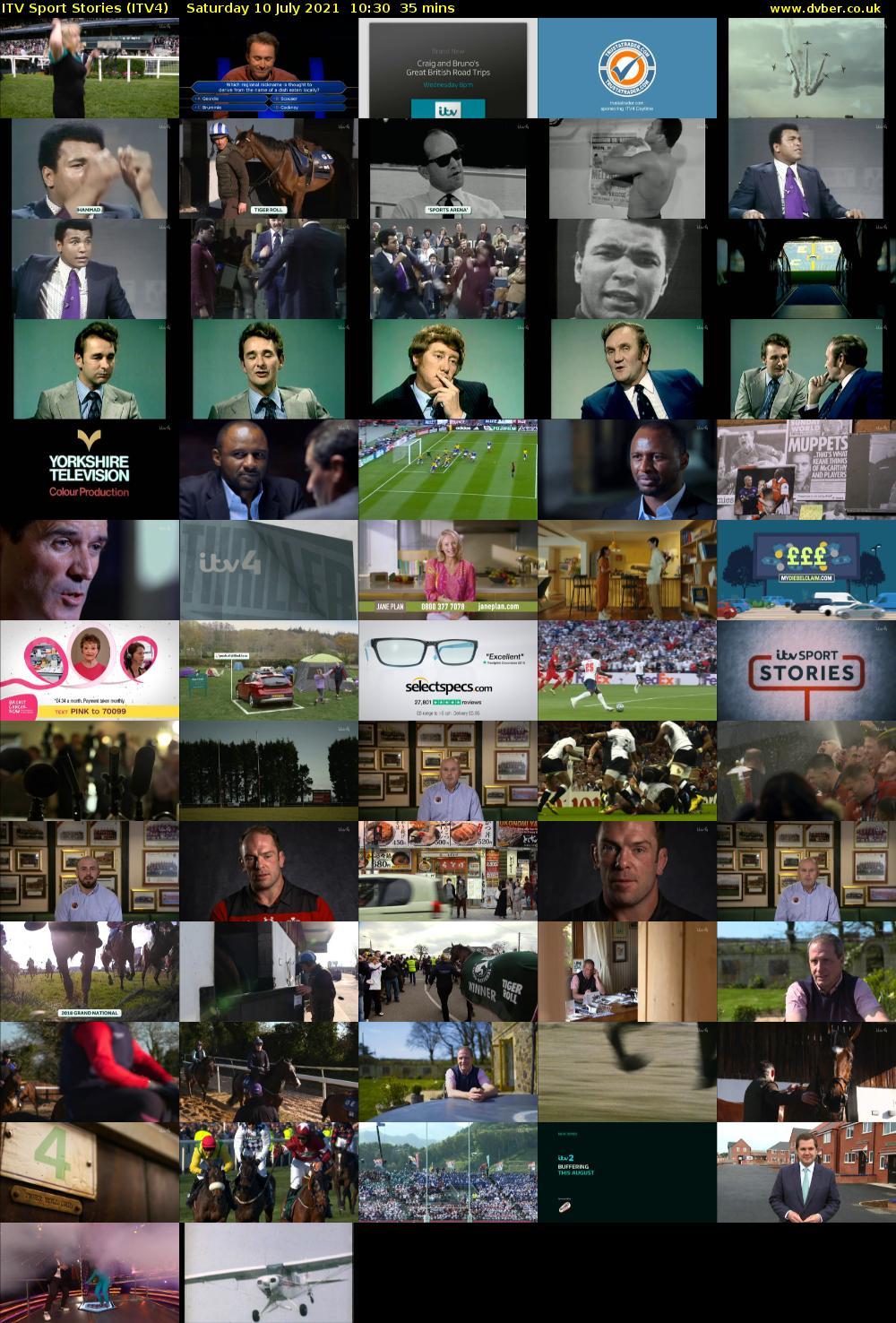 ITV Sport Stories (ITV4) Saturday 10 July 2021 10:30 - 11:05