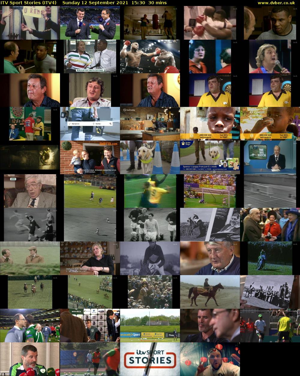 ITV Sport Stories (ITV4) Sunday 12 September 2021 15:30 - 16:00
