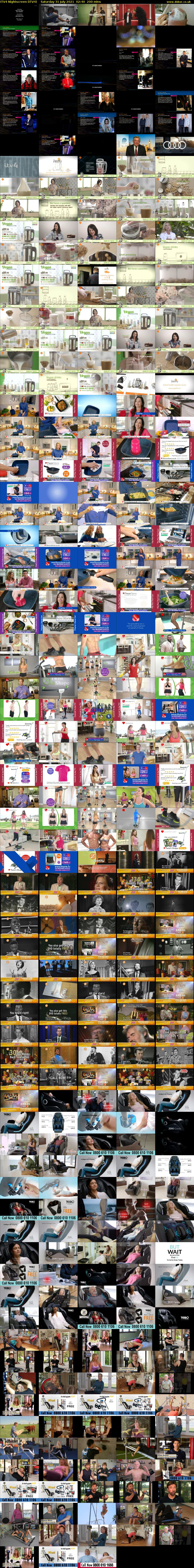 ITV4 Nightscreen (ITV4) Saturday 31 July 2021 02:40 - 06:00