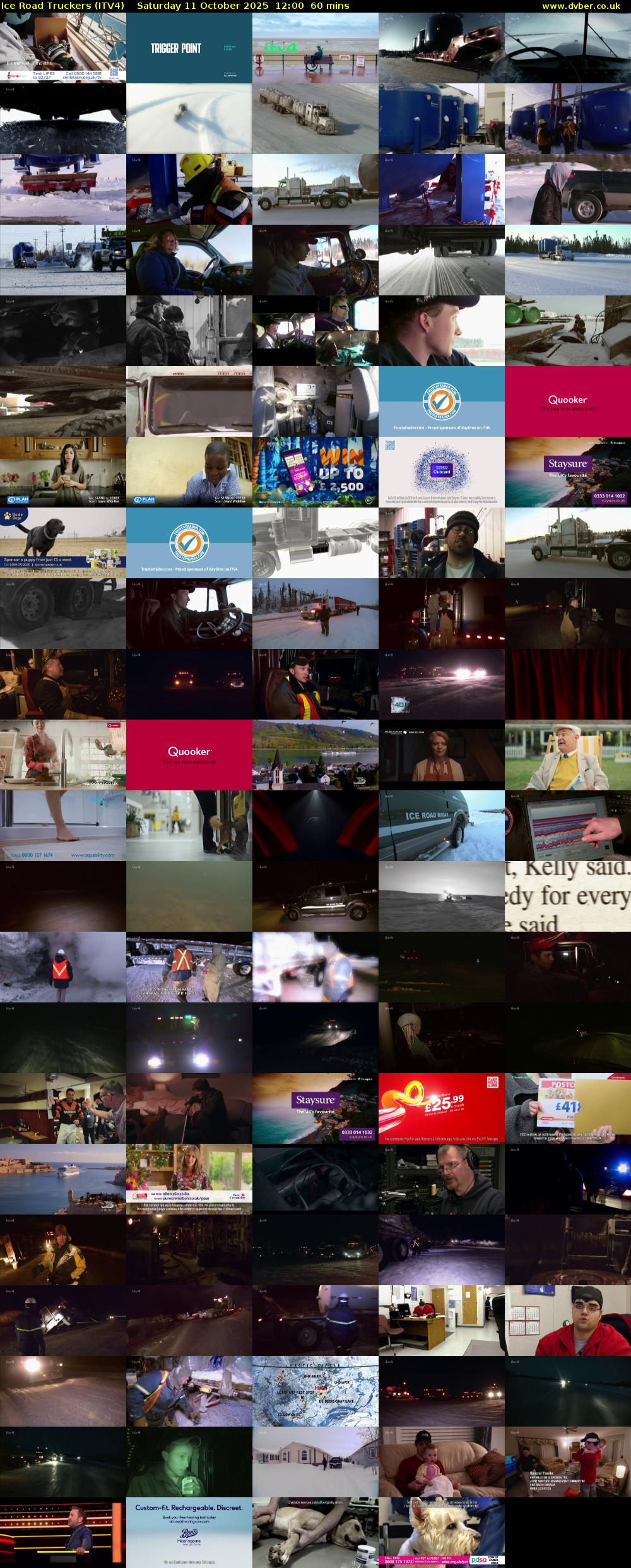 Ice Road Truckers (ITV4) Saturday 11 October 2025 12:00 - 13:00