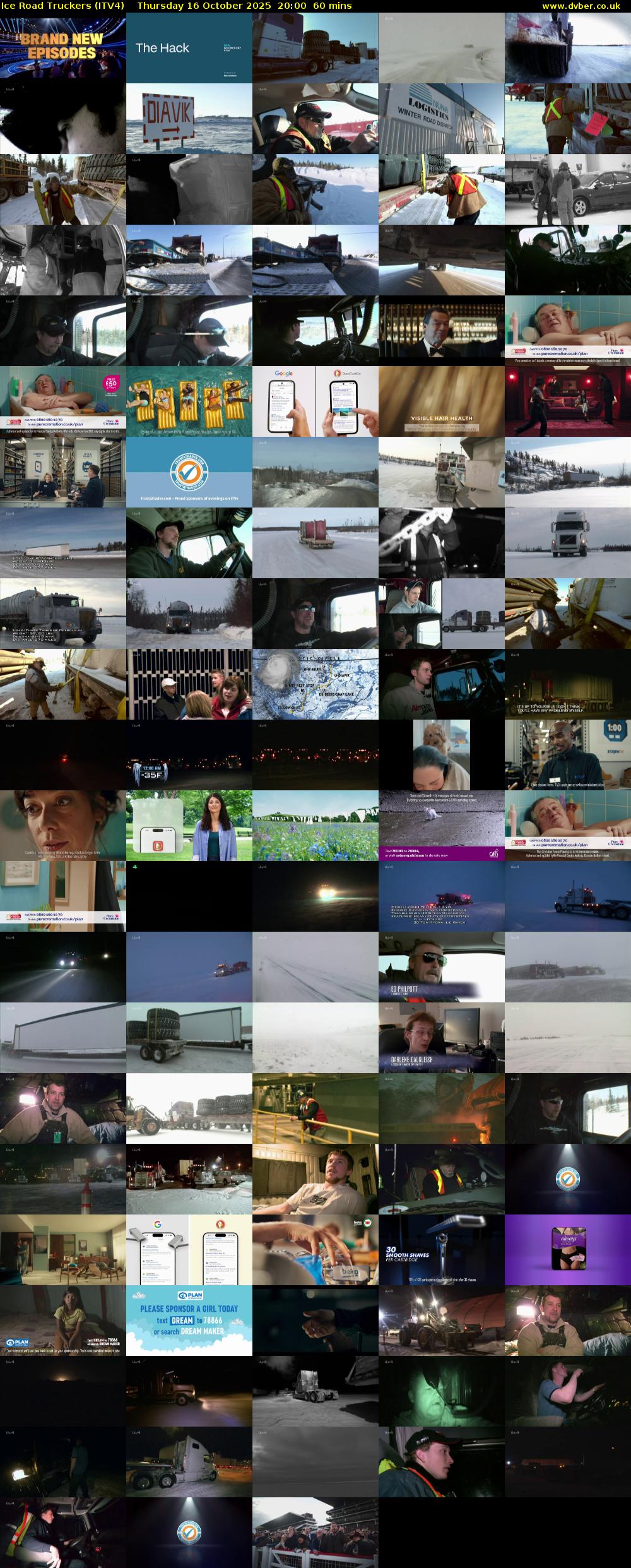 Ice Road Truckers (ITV4) Thursday 16 October 2025 20:00 - 21:00