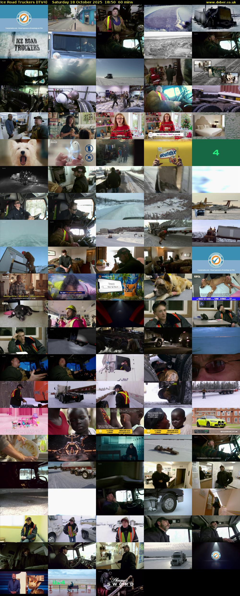 Ice Road Truckers (ITV4) Saturday 18 October 2025 18:50 - 19:50