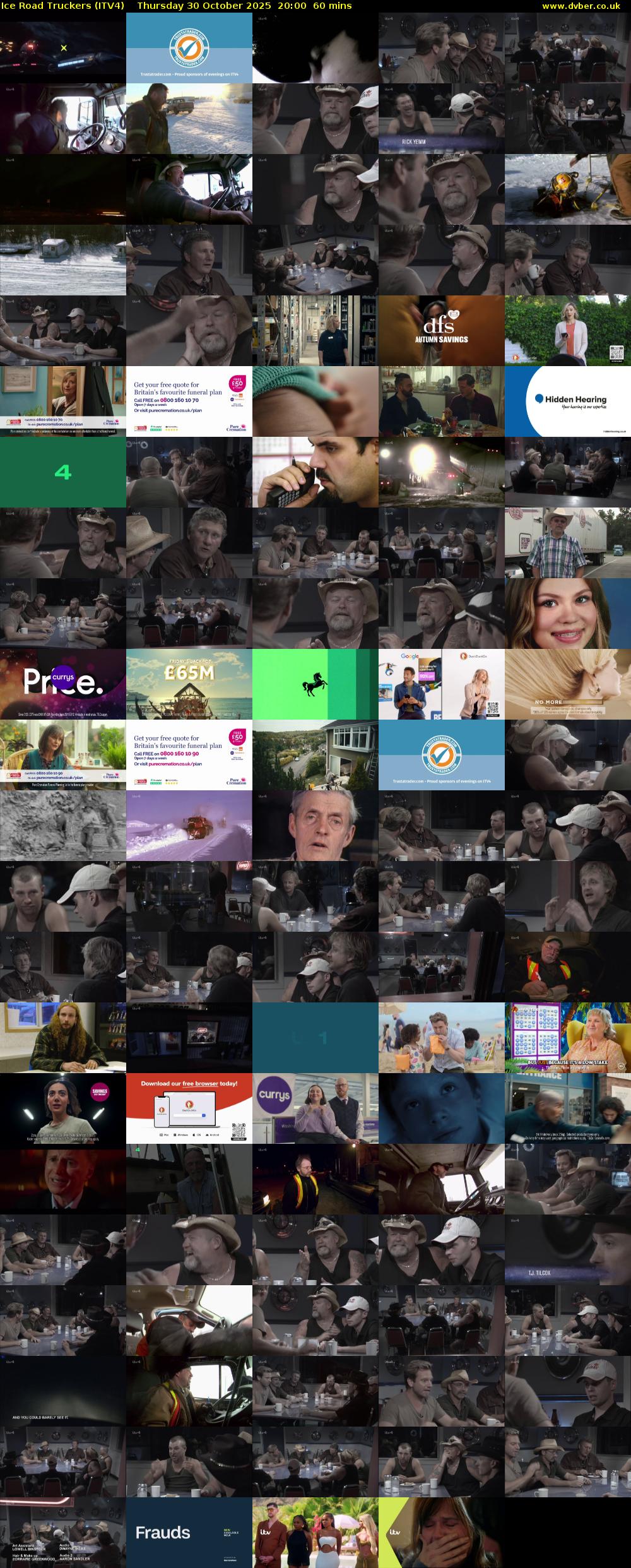 Ice Road Truckers (ITV4) Thursday 30 October 2025 20:00 - 21:00