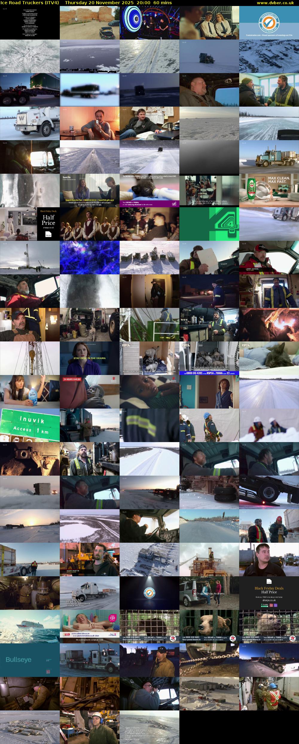 Ice Road Truckers (ITV4) Thursday 20 November 2025 20:00 - 21:00
