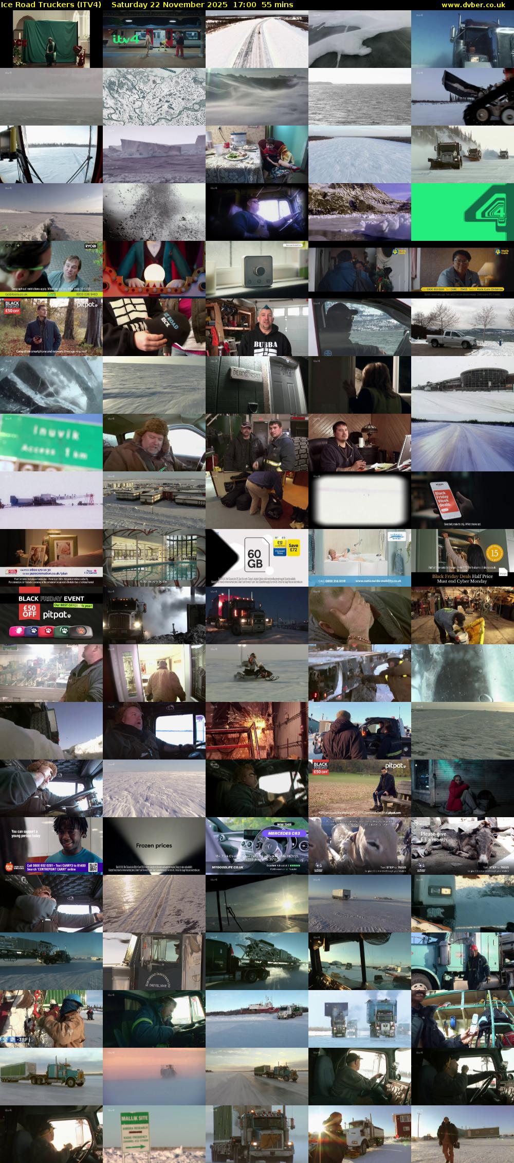 Ice Road Truckers (ITV4) Saturday 22 November 2025 17:00 - 17:55