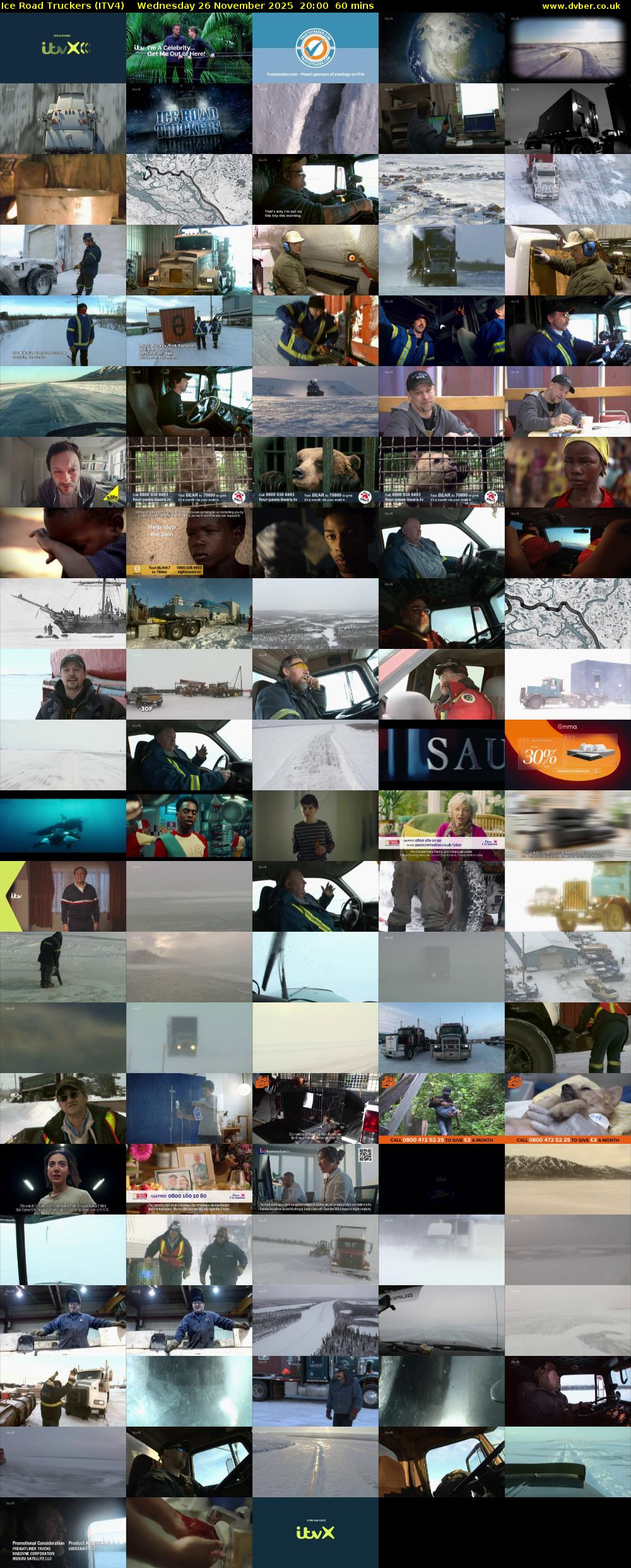 Ice Road Truckers (ITV4) Wednesday 26 November 2025 20:00 - 21:00