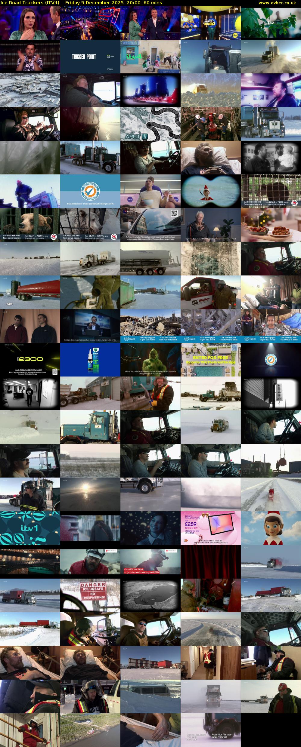 Ice Road Truckers (ITV4) Friday 5 December 2025 20:00 - 21:00