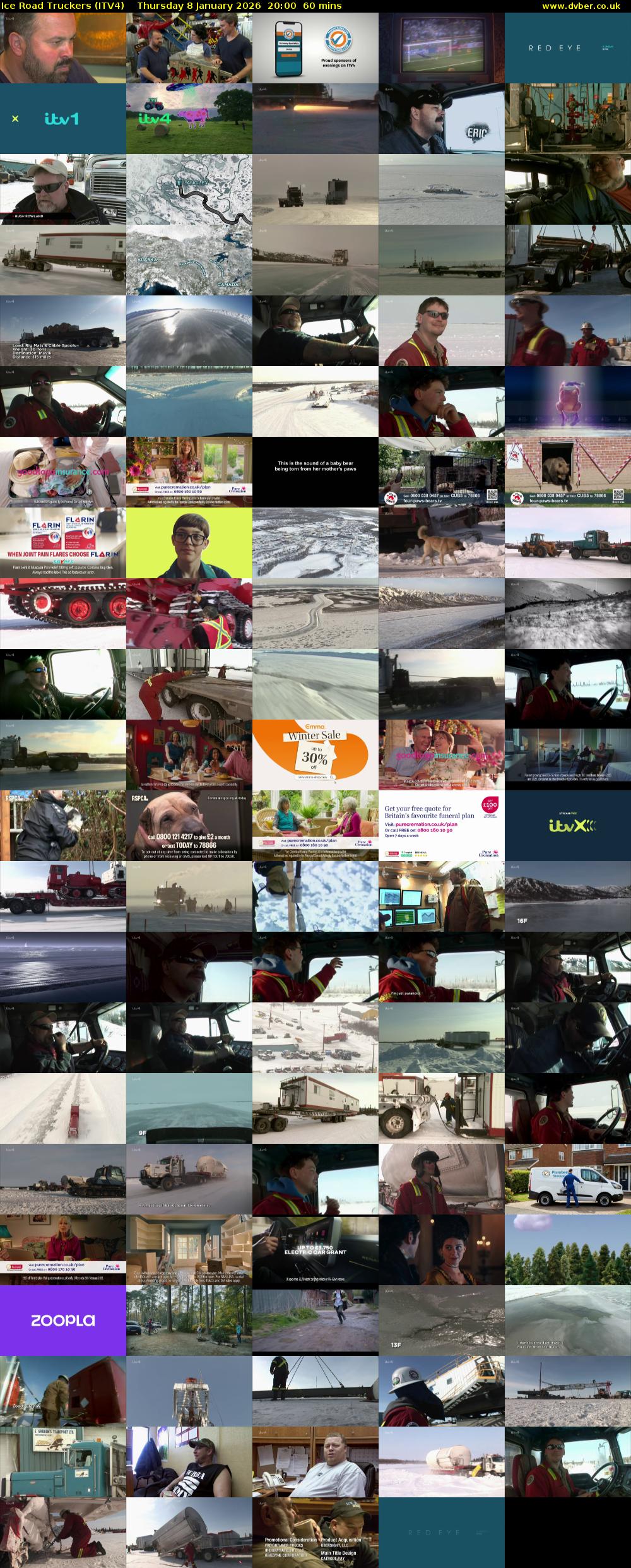 Ice Road Truckers (ITV4) Thursday 8 January 2026 20:00 - 21:00
