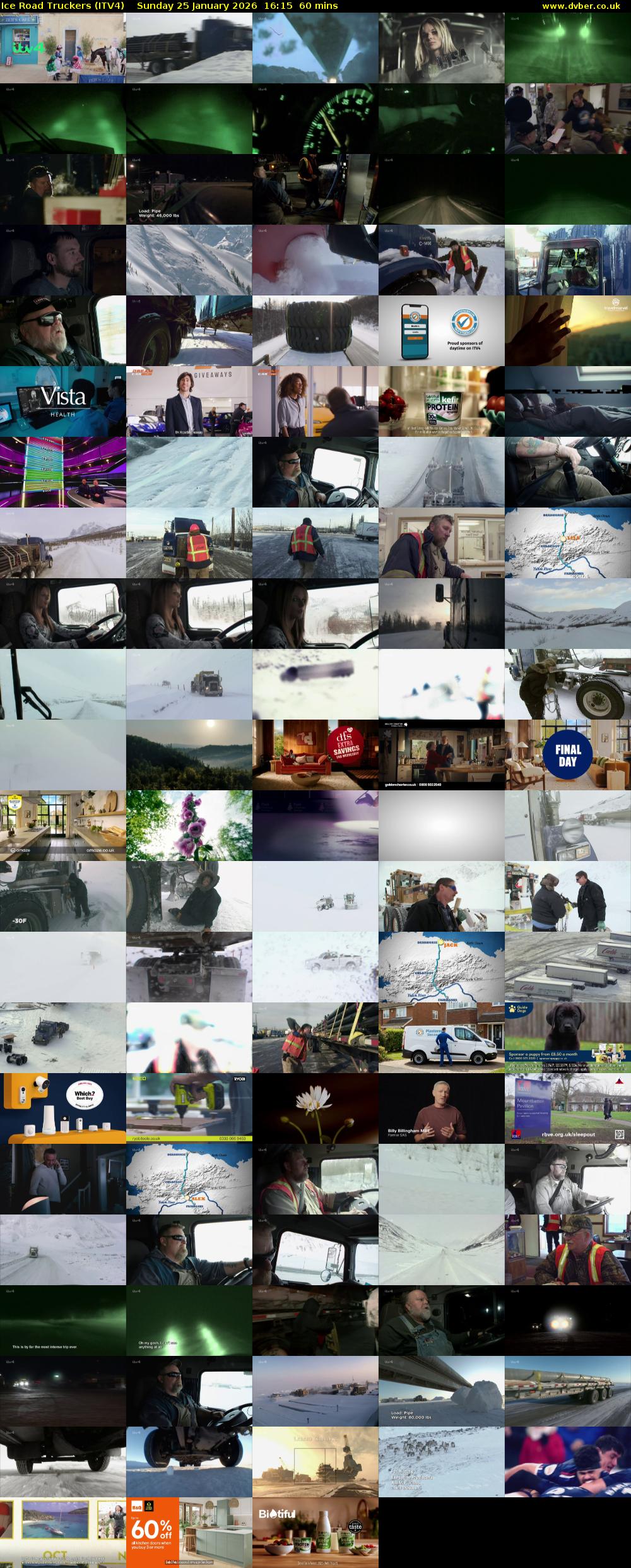Ice Road Truckers (ITV4) Sunday 25 January 2026 16:15 - 17:15