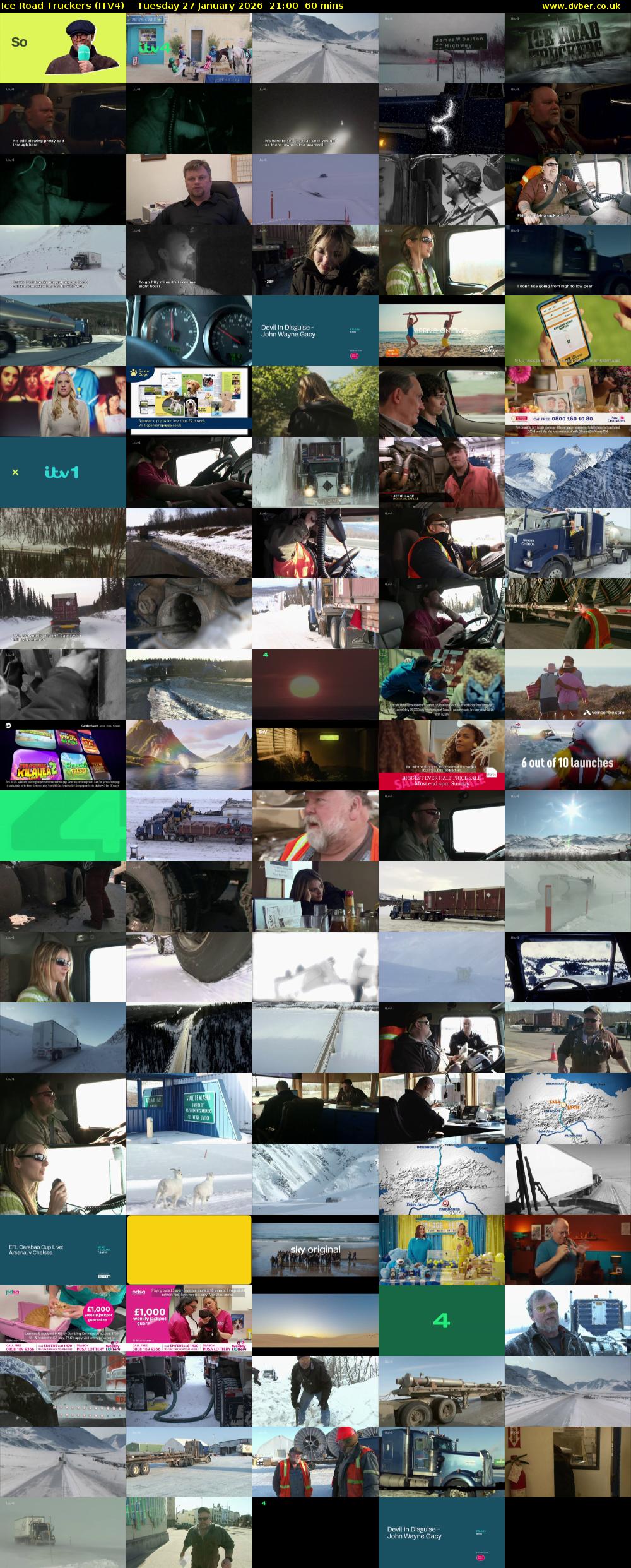 Ice Road Truckers (ITV4) Tuesday 27 January 2026 21:00 - 22:00