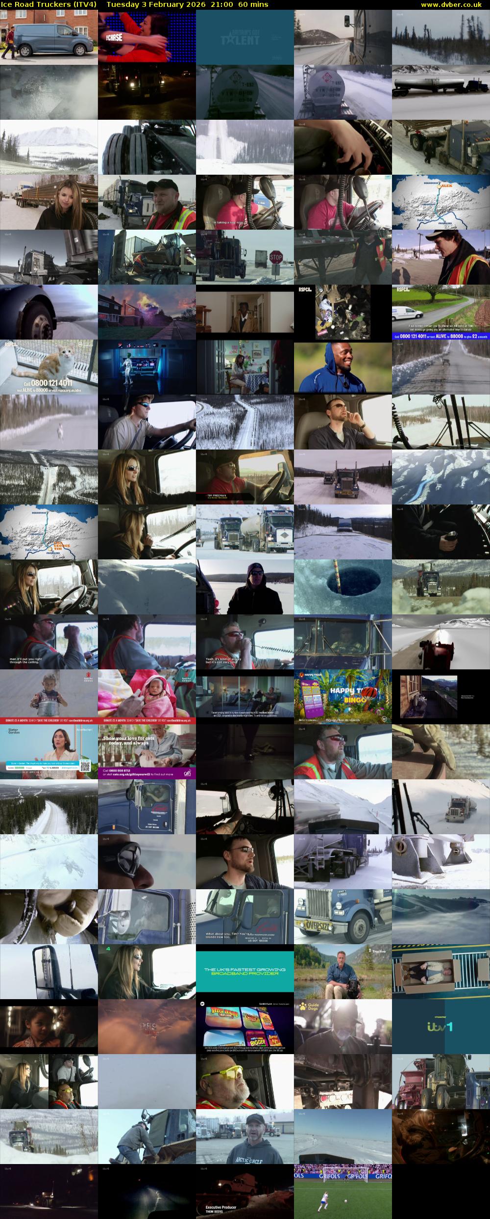 Ice Road Truckers (ITV4) Tuesday 3 February 2026 21:00 - 22:00