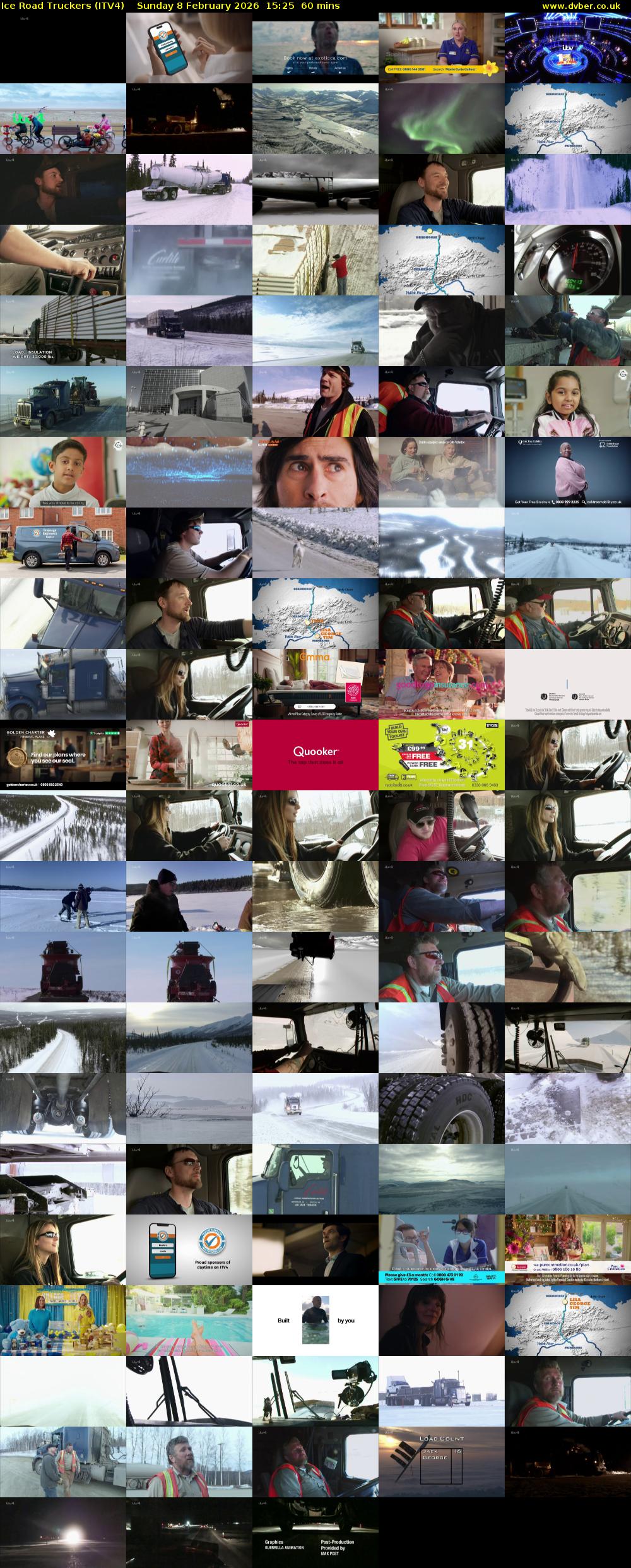 Ice Road Truckers (ITV4) Sunday 8 February 2026 15:25 - 16:25