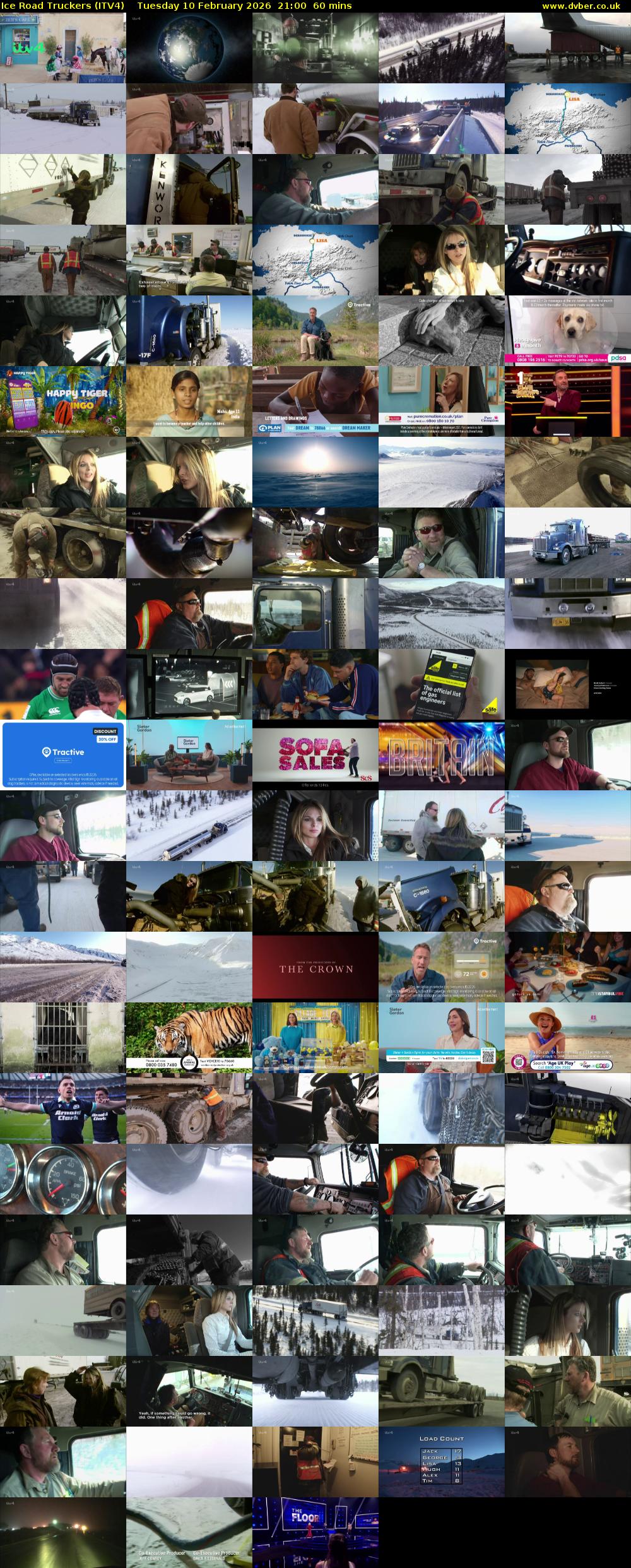 Ice Road Truckers (ITV4) Tuesday 10 February 2026 21:00 - 22:00