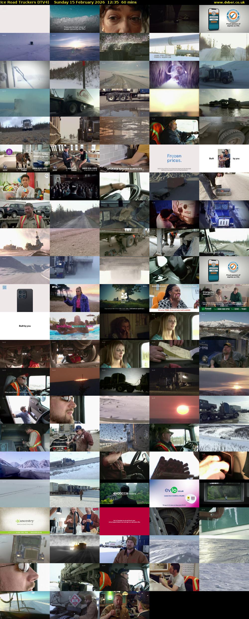 Ice Road Truckers (ITV4) Sunday 15 February 2026 12:35 - 13:35