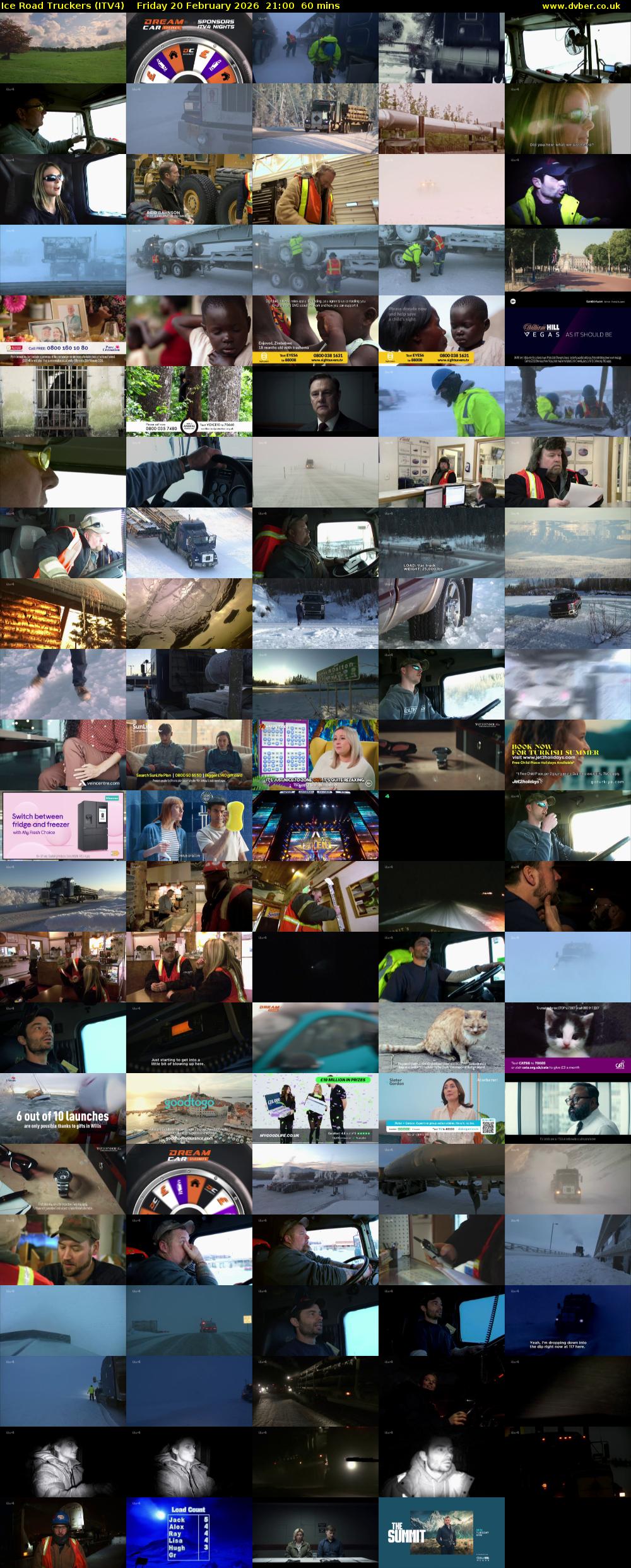 Ice Road Truckers (ITV4) Friday 20 February 2026 21:00 - 22:00