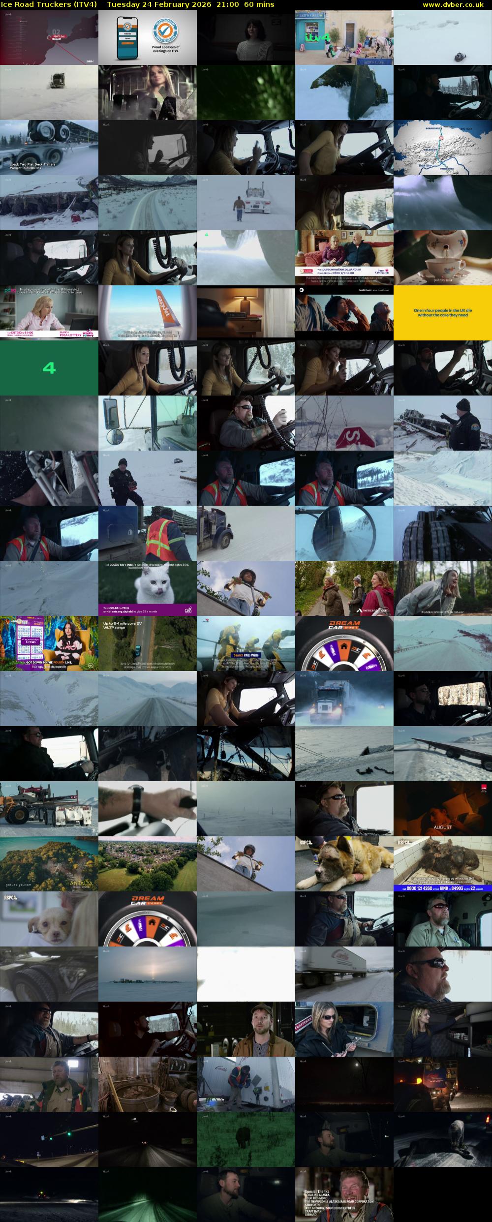 Ice Road Truckers (ITV4) Tuesday 24 February 2026 21:00 - 22:00