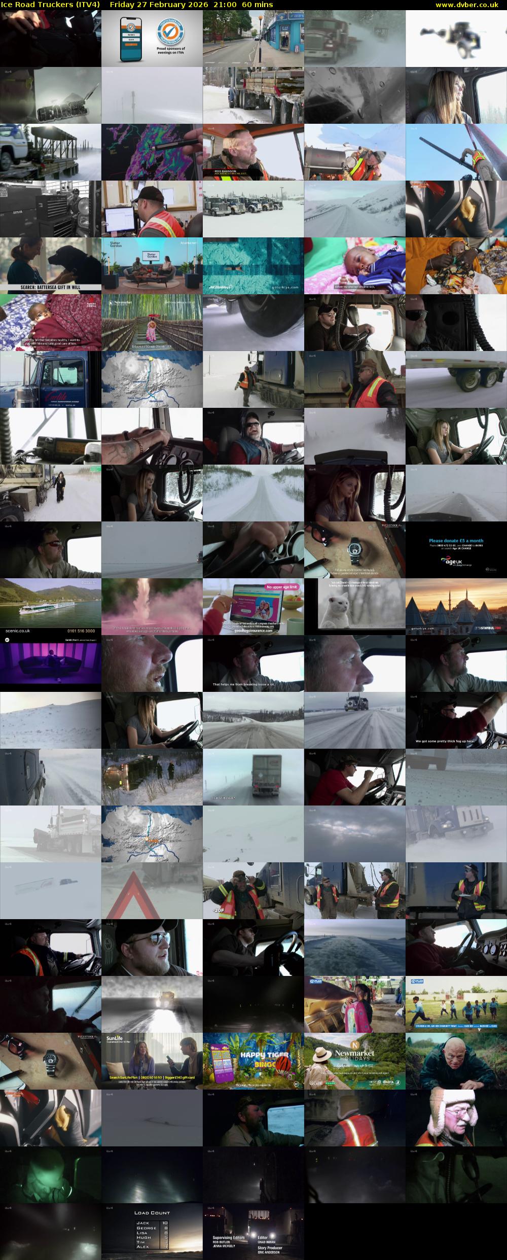 Ice Road Truckers (ITV4) Friday 27 February 2026 21:00 - 22:00