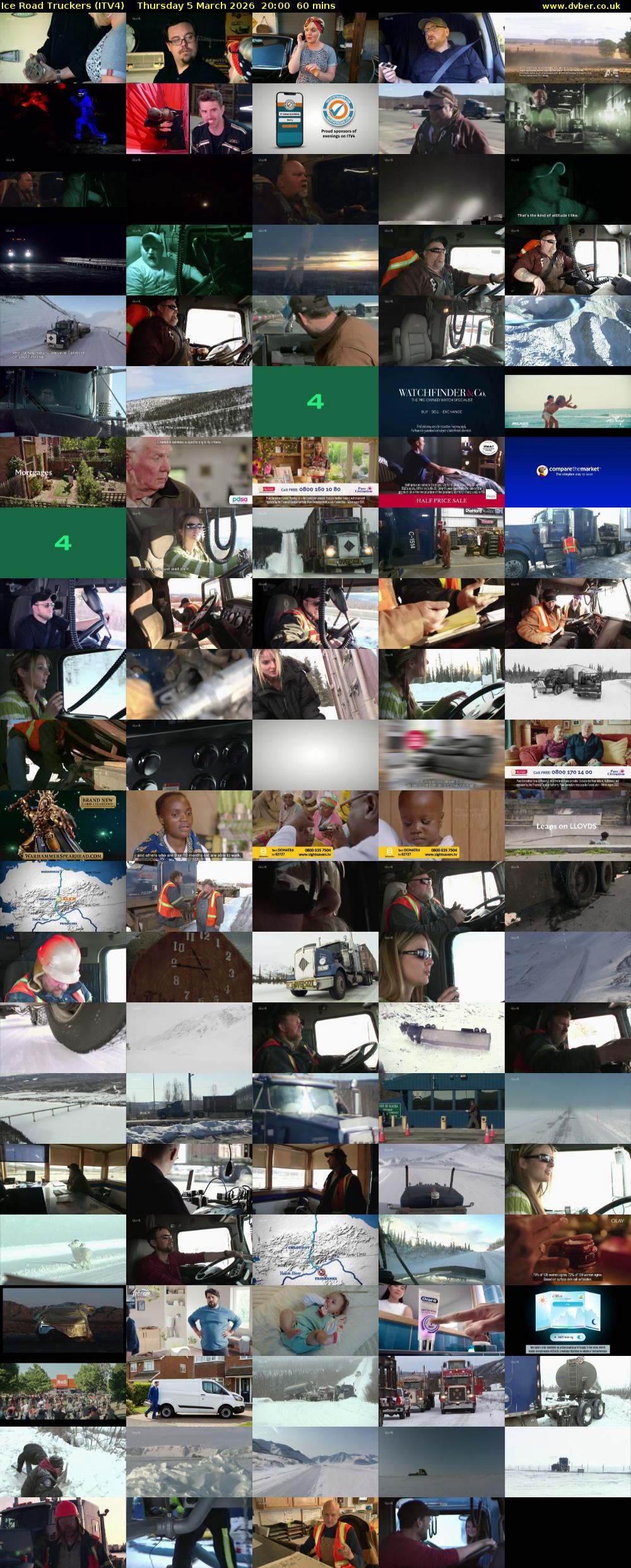 Ice Road Truckers (ITV4) Thursday 5 March 2026 20:00 - 21:00
