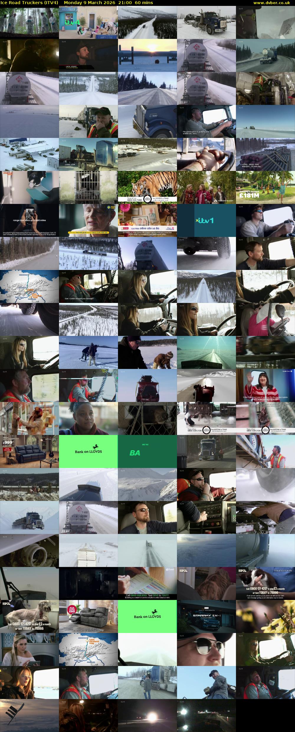 Ice Road Truckers (ITV4) Monday 9 March 2026 21:00 - 22:00