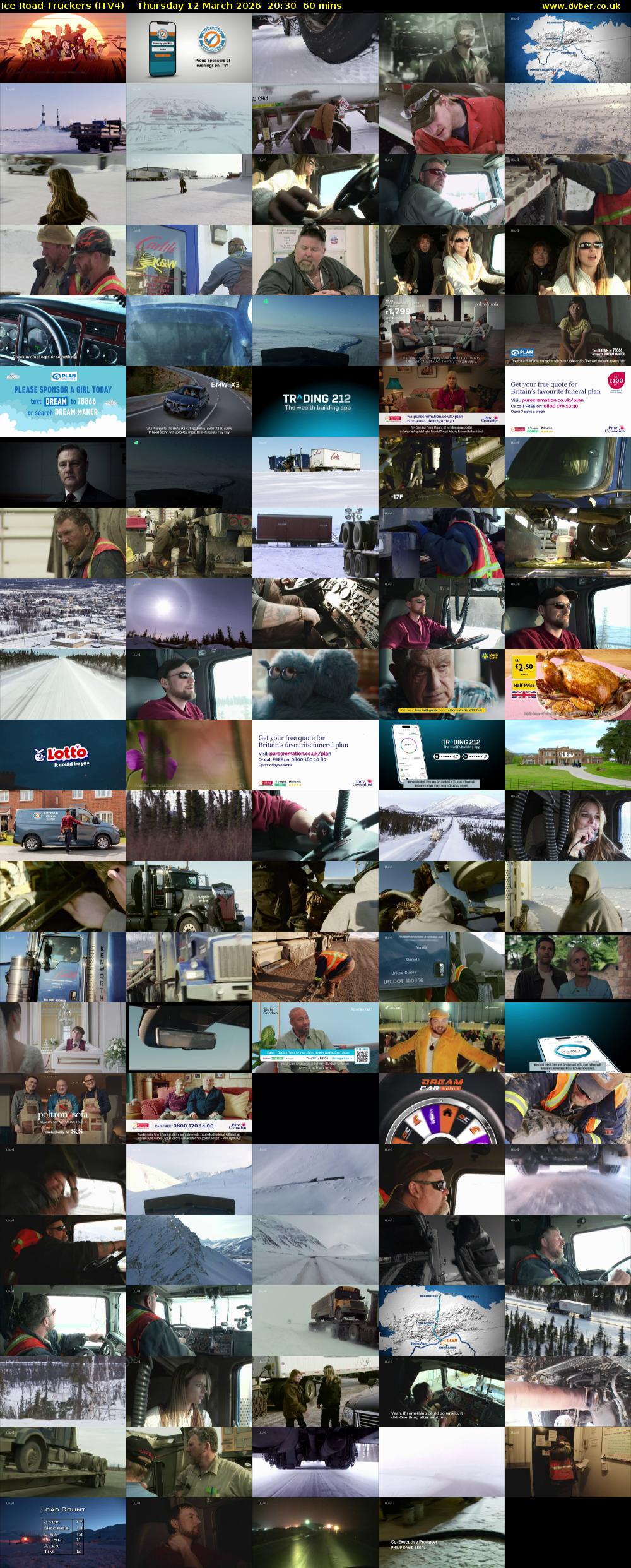 Ice Road Truckers (ITV4) Thursday 12 March 2026 20:30 - 21:30