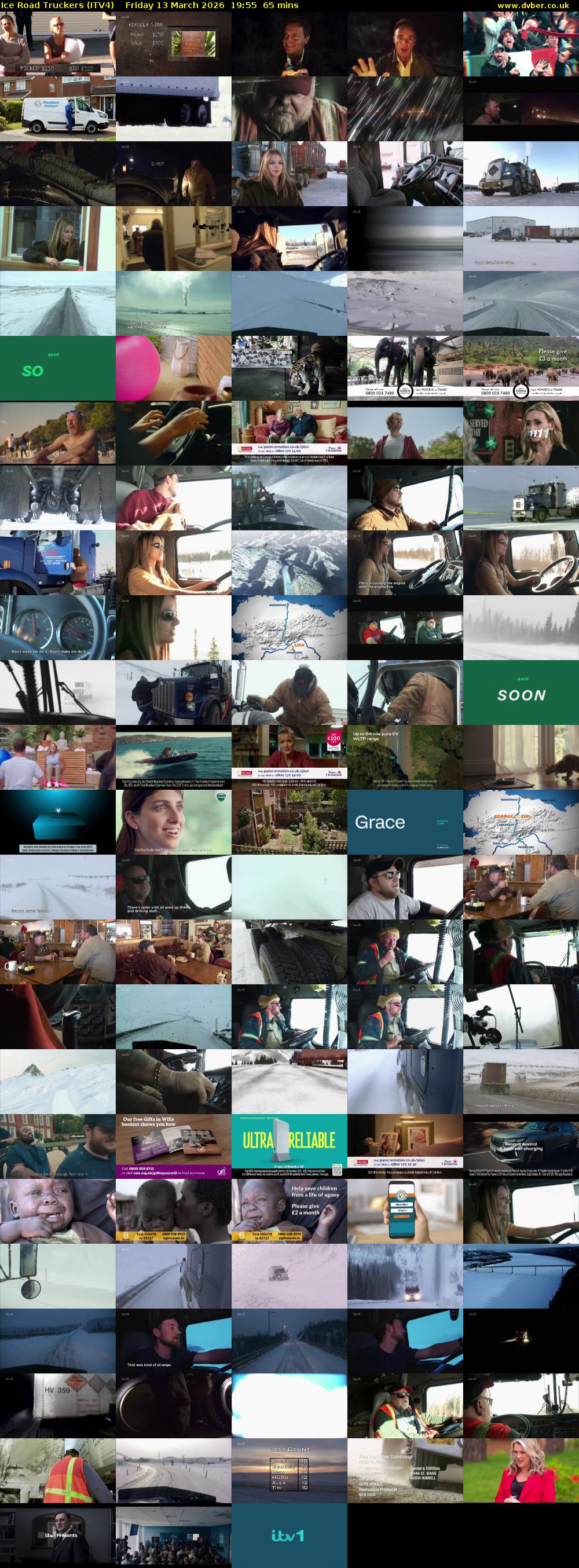 Ice Road Truckers (ITV4) Friday 13 March 2026 19:55 - 21:00