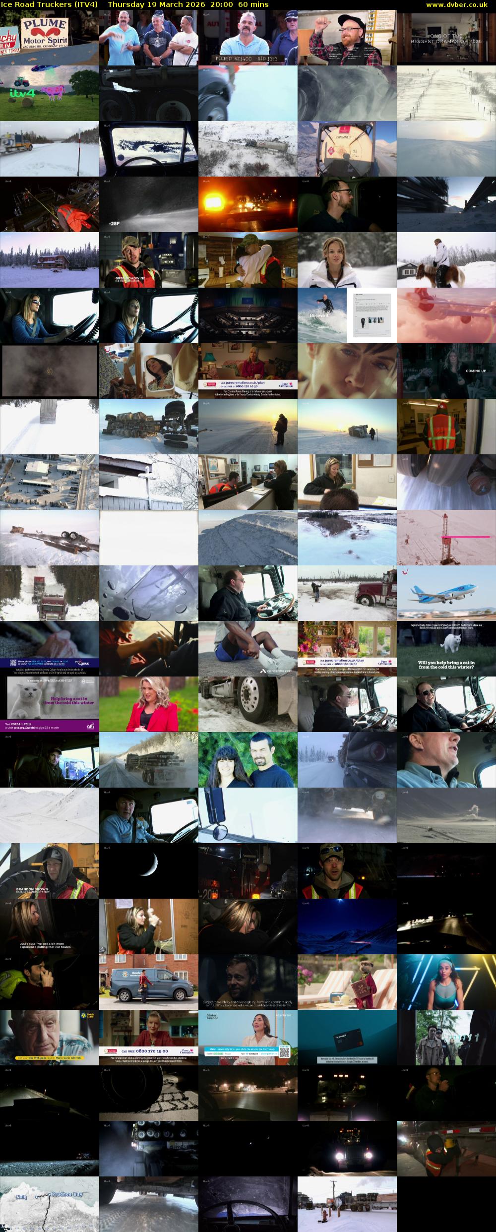 Ice Road Truckers (ITV4) Thursday 19 March 2026 20:00 - 21:00