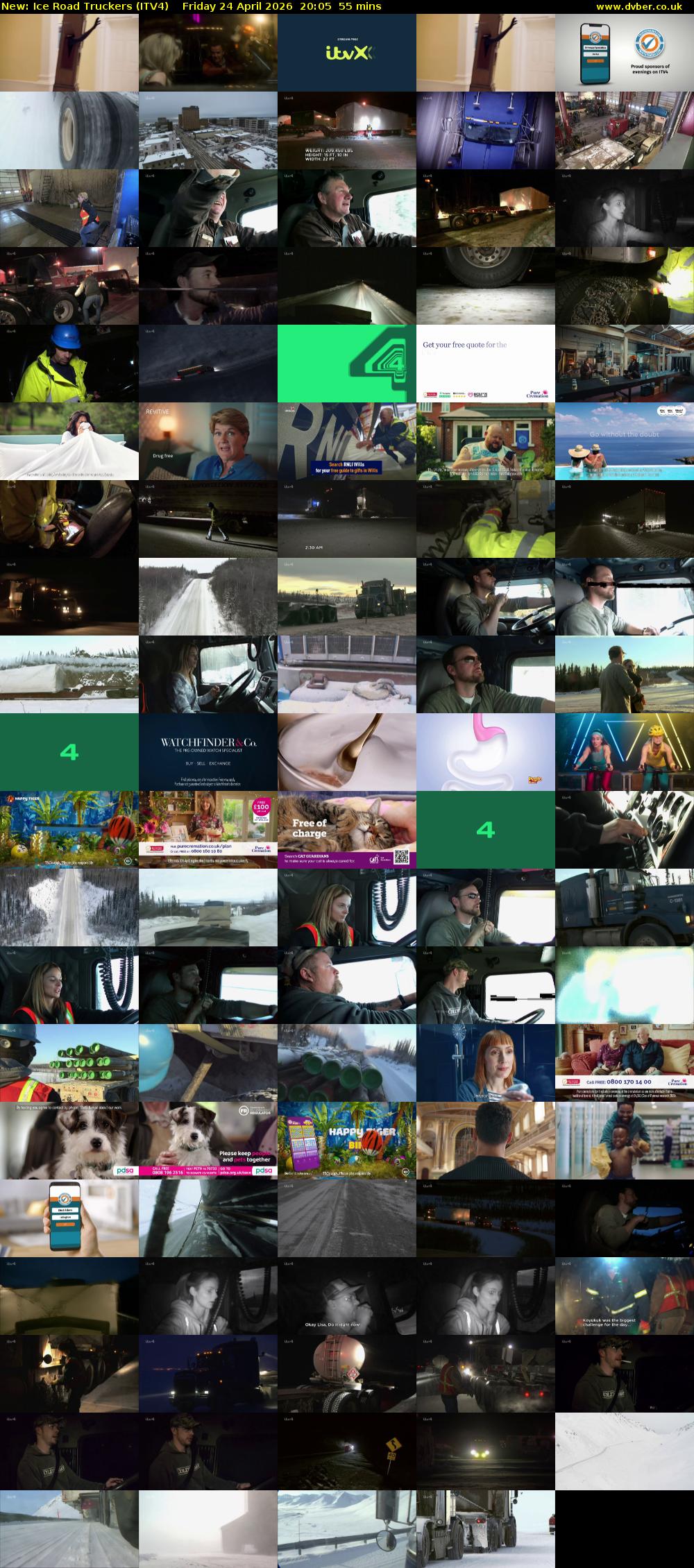 Ice Road Truckers (ITV4) Friday 24 April 2026 20:05 - 21:00