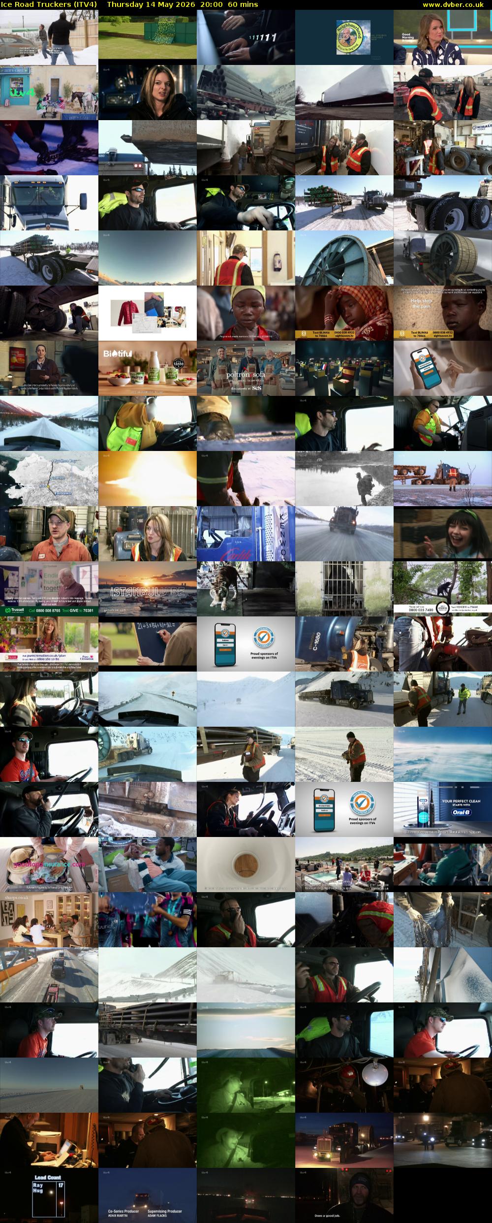 Ice Road Truckers (ITV4) Thursday 14 May 2026 20:00 - 21:00