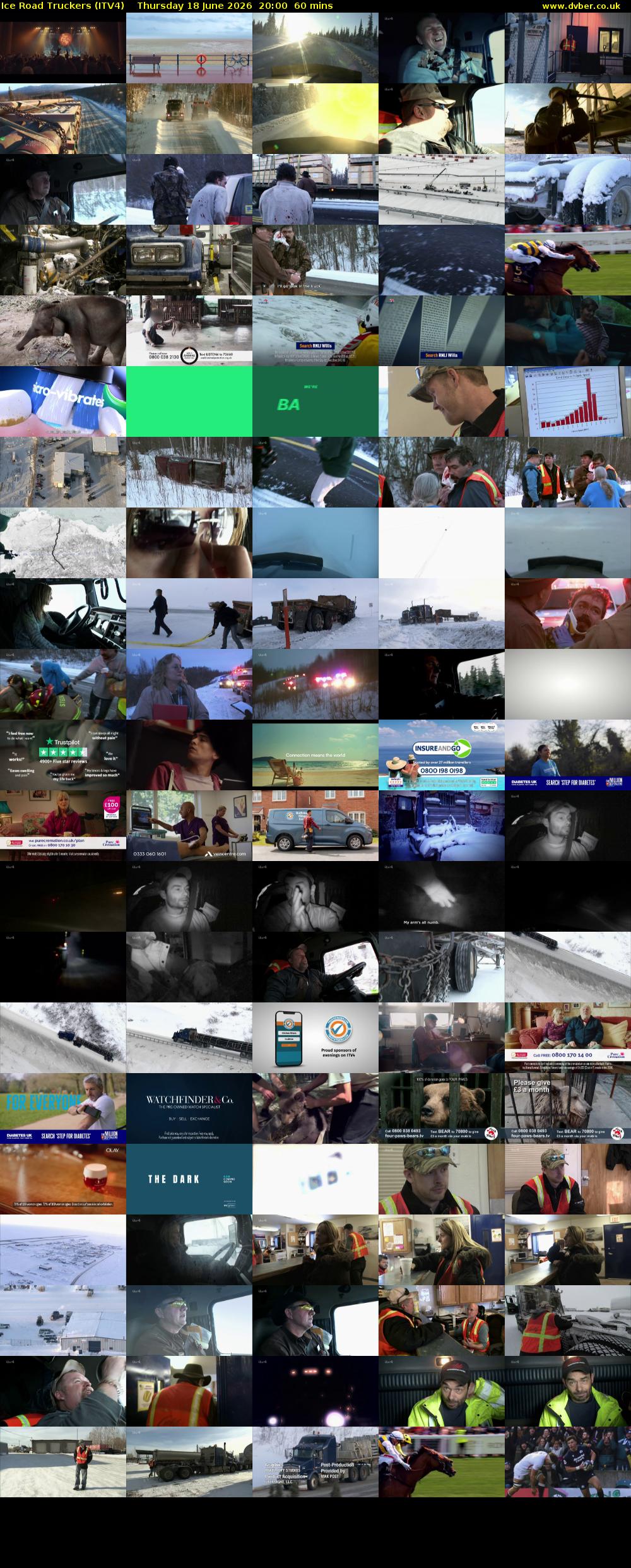Ice Road Truckers (ITV4) Thursday 18 June 2026 20:00 - 21:00