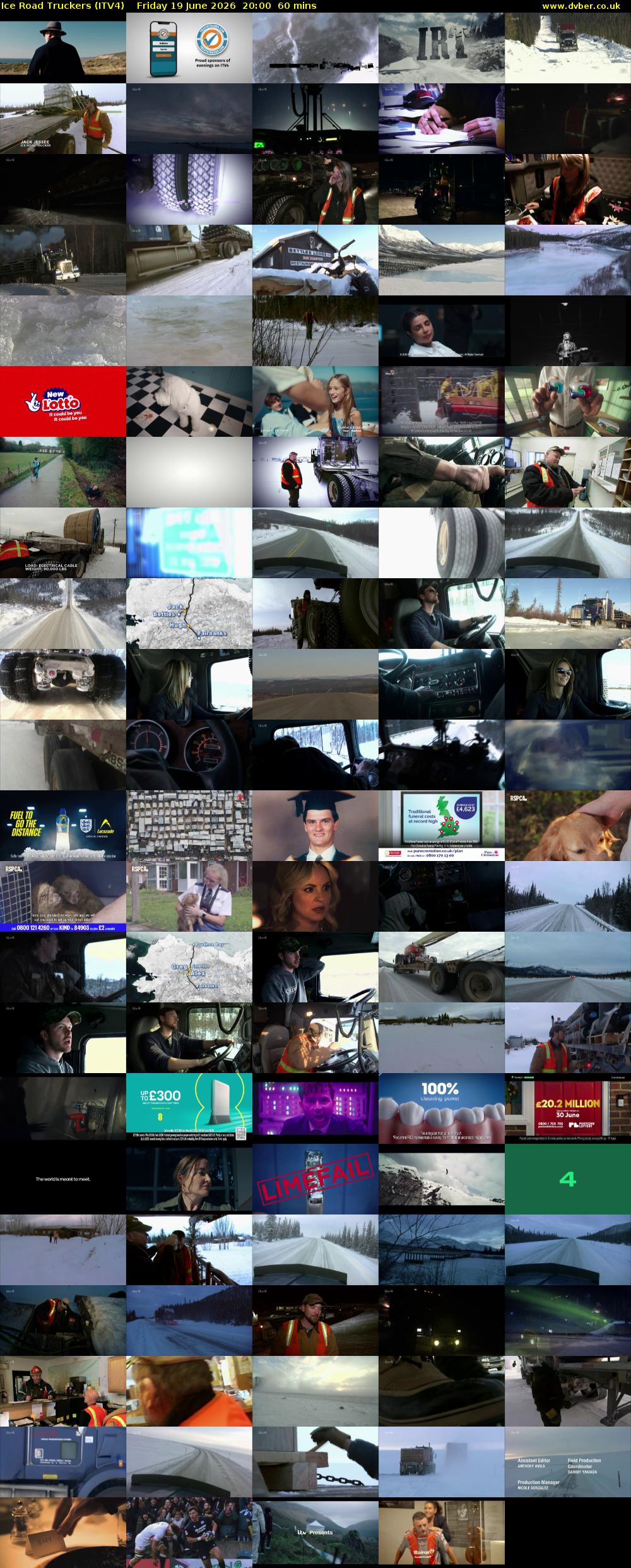 Ice Road Truckers (ITV4) Friday 19 June 2026 20:00 - 21:00