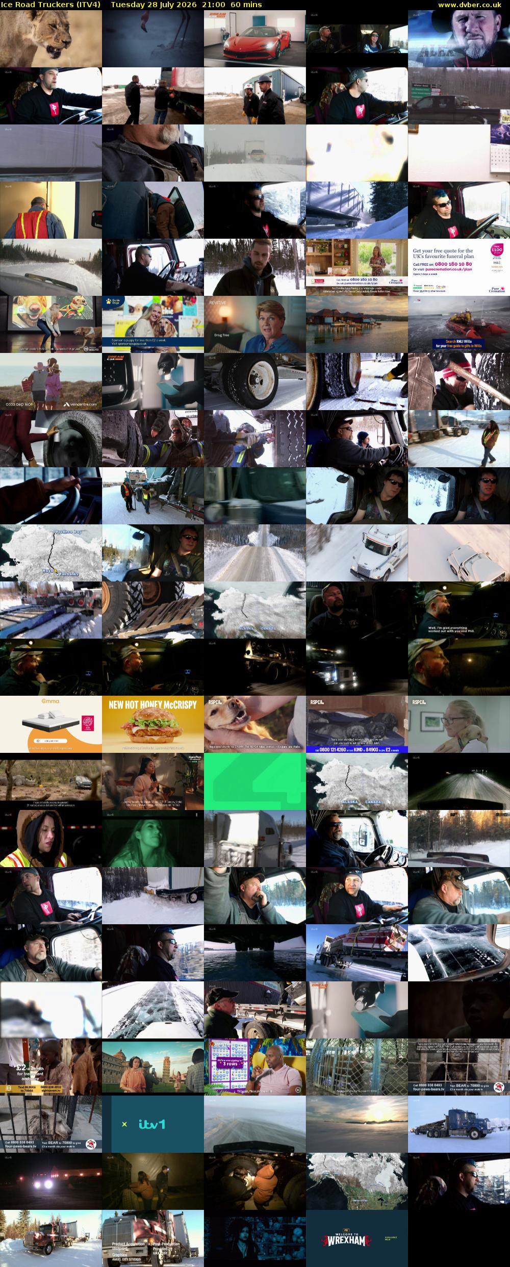 Ice Road Truckers (ITV4) Tuesday 28 July 2026 21:00 - 22:00