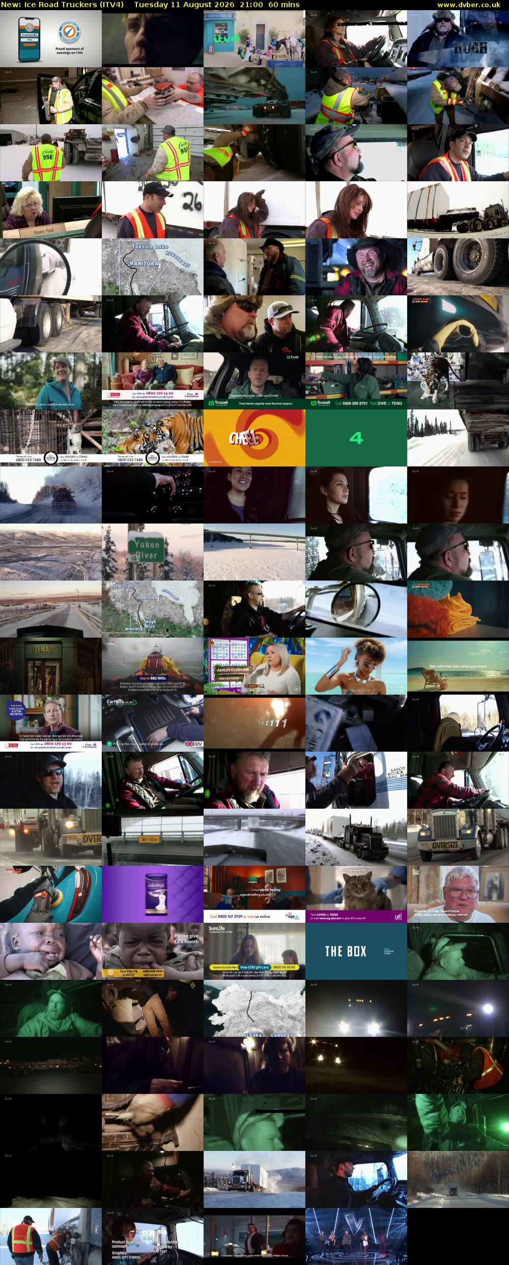Ice Road Truckers (ITV4) Tuesday 11 August 2026 21:00 - 22:00