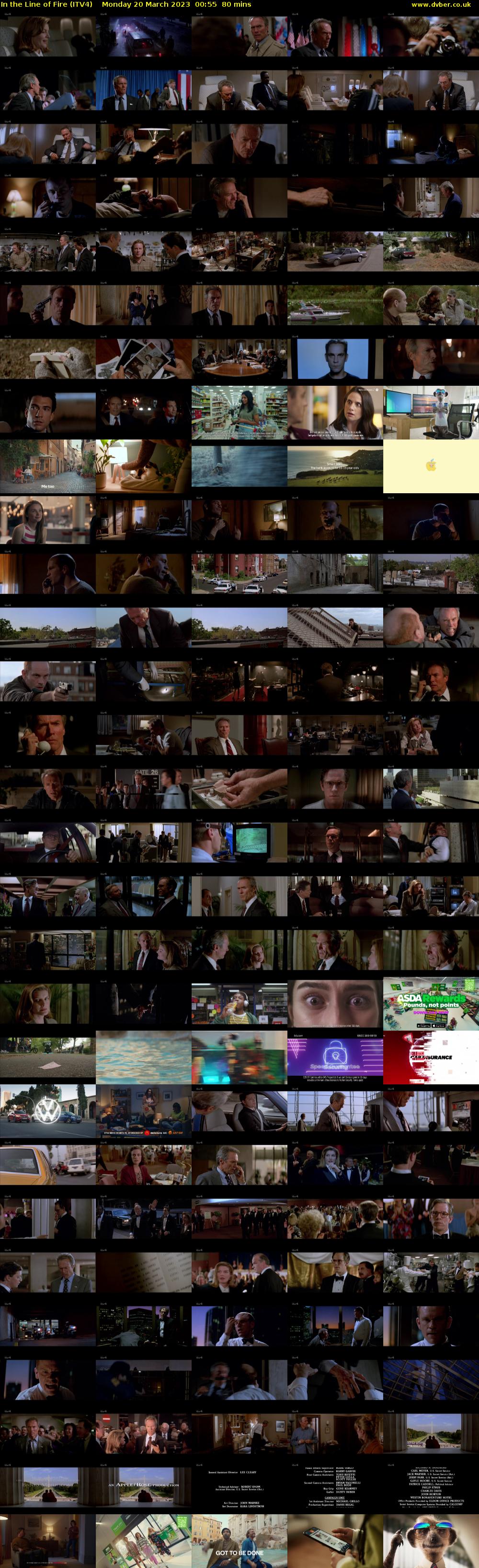 In the Line of Fire (ITV4) Monday 20 March 2023 00:55 - 02:15